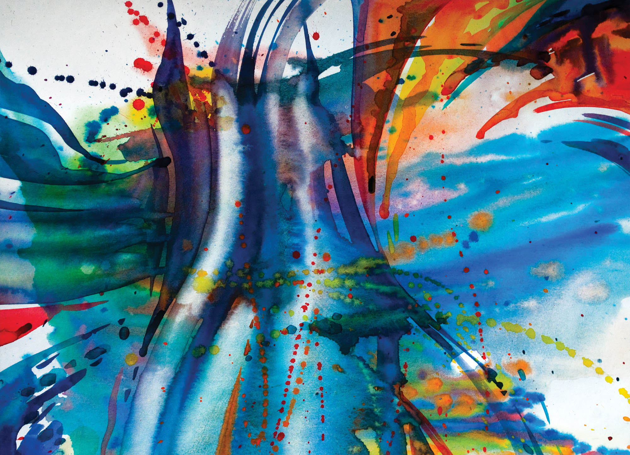 Tapeta Malba abstraktní