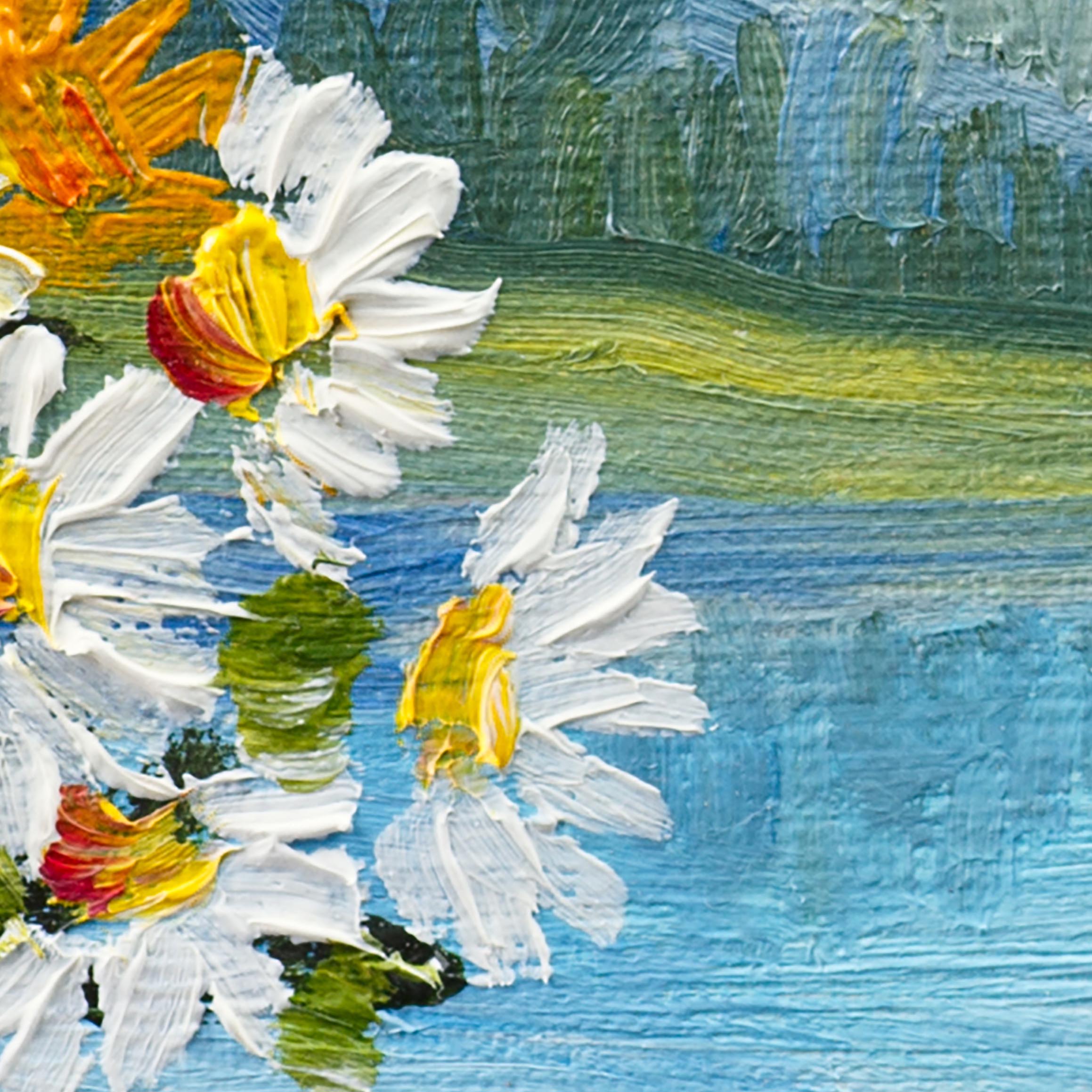 Tapeta Obraz váza a jezero