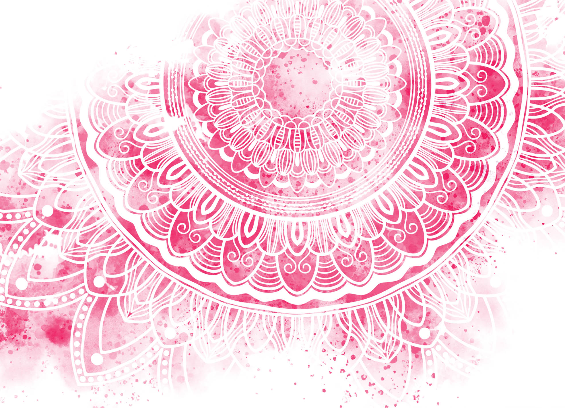 Tapeta Mandala růžová