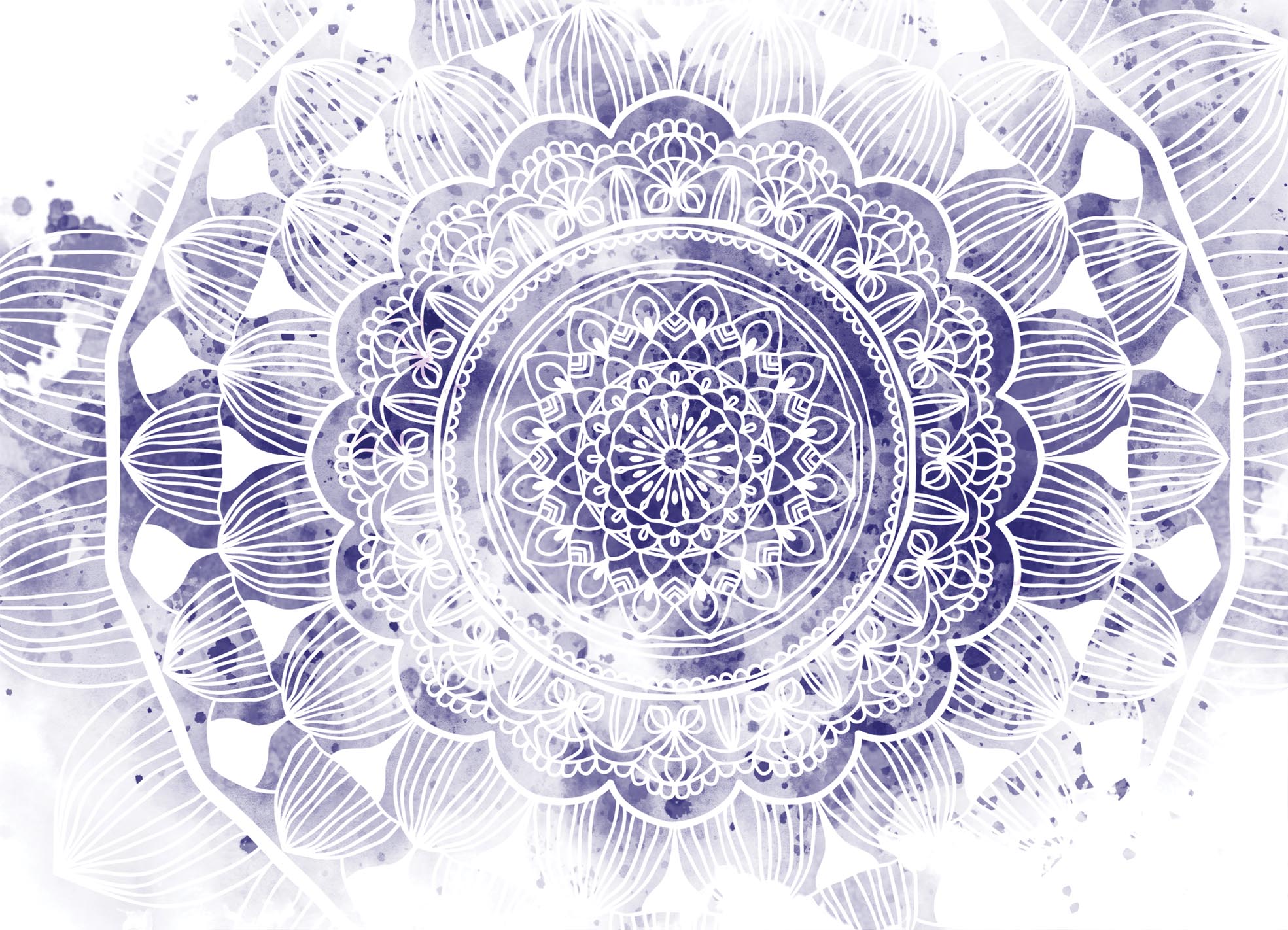Tapeta Mandala fialová