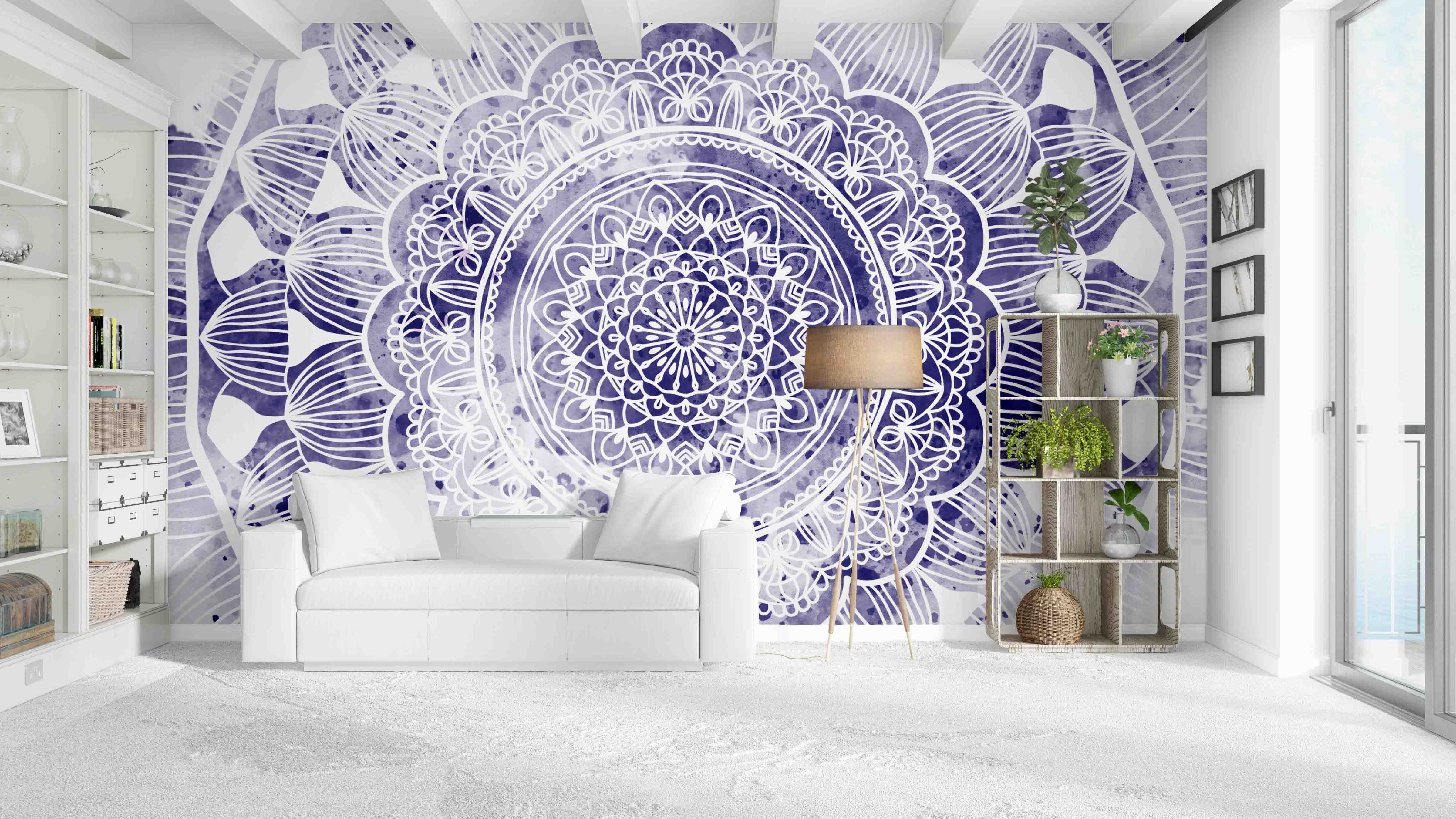 Tapeta Mandala fialová