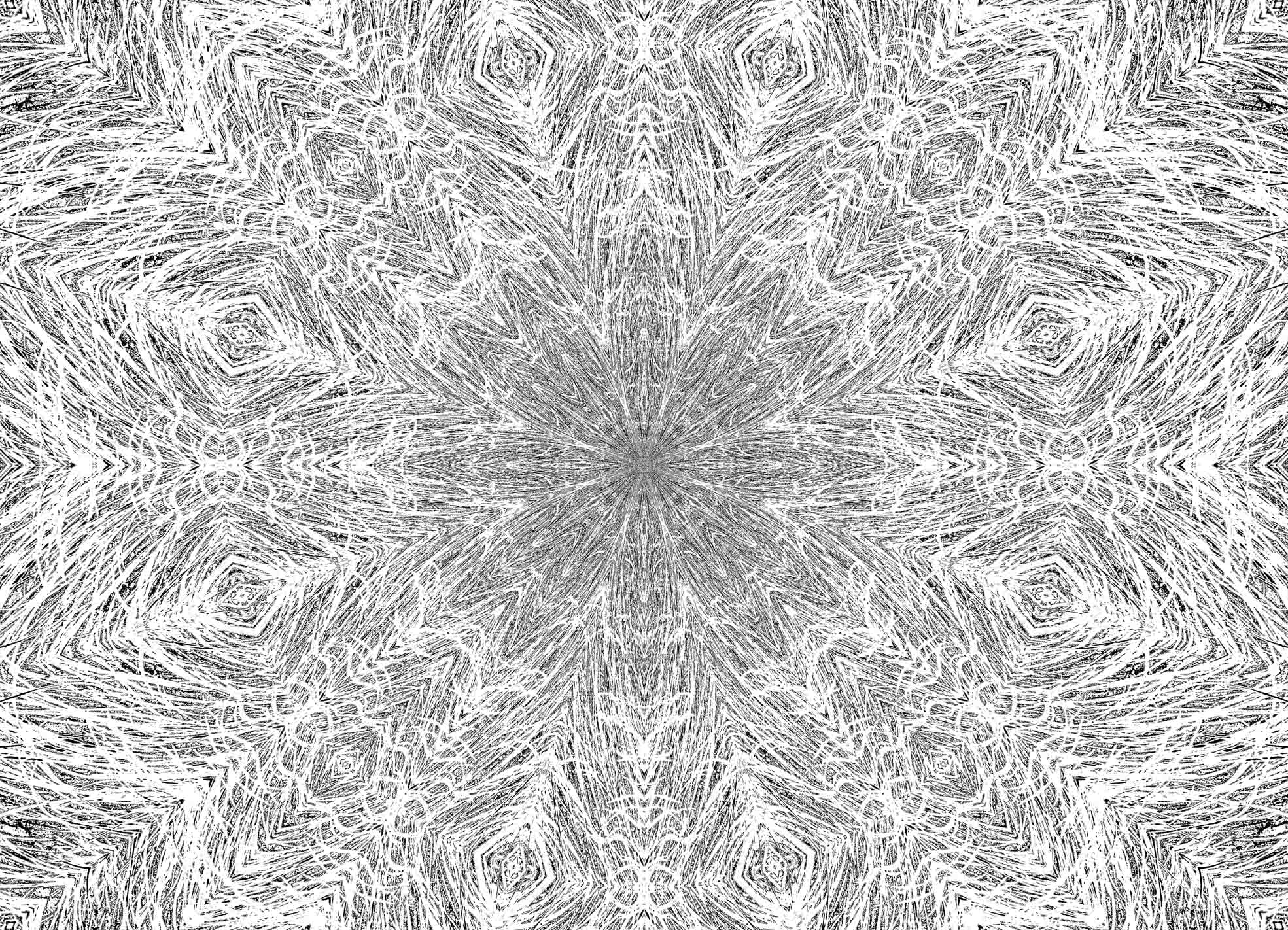 Tapeta Mandala šedá