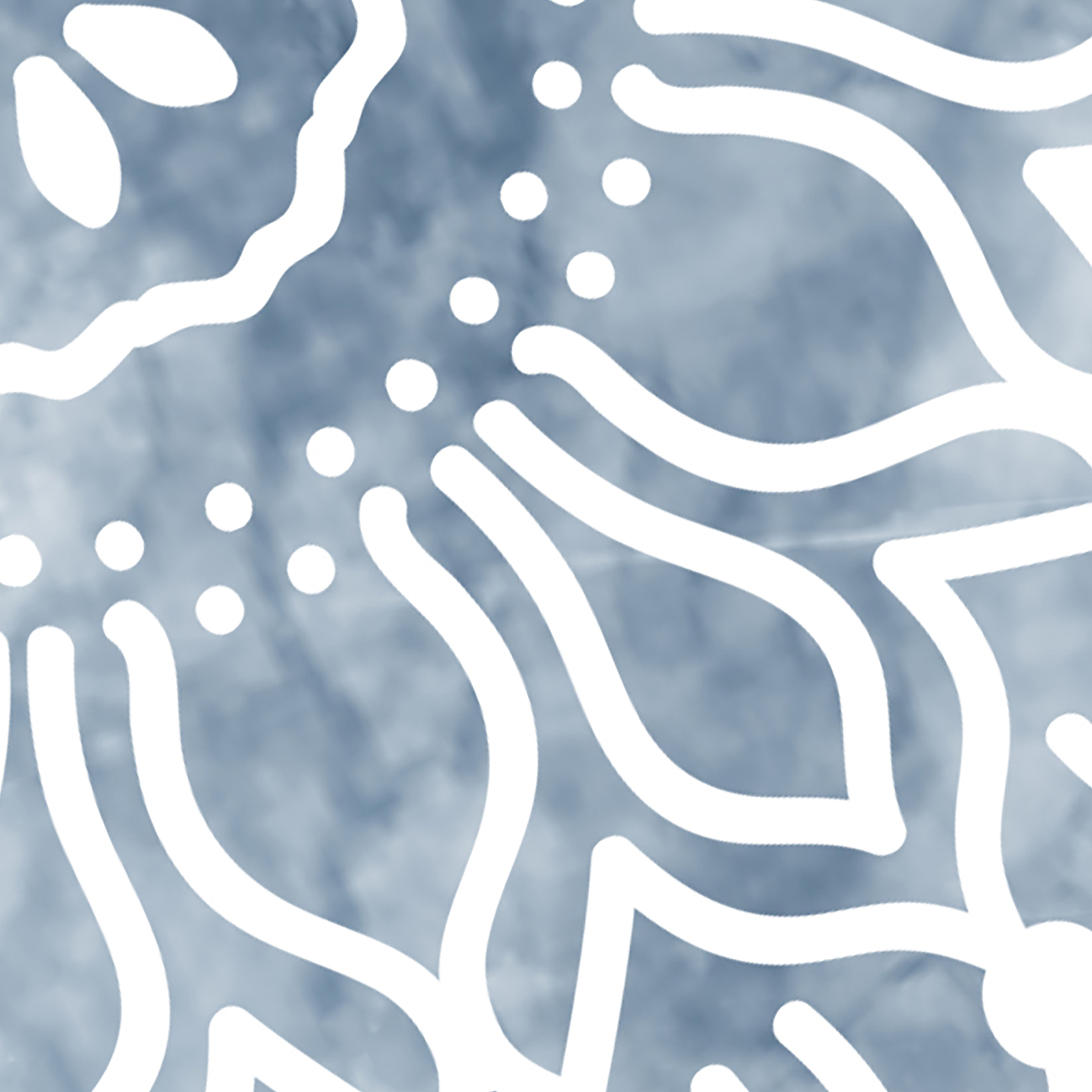 Tapeta Mandala modrošedá