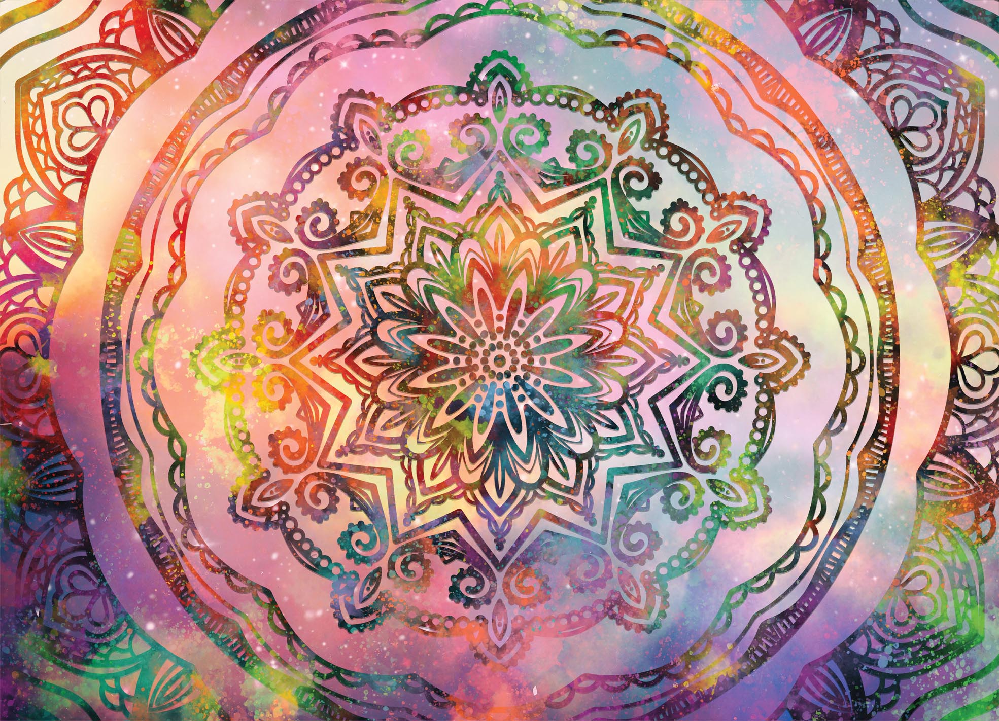 Tapeta Mandala optimistická