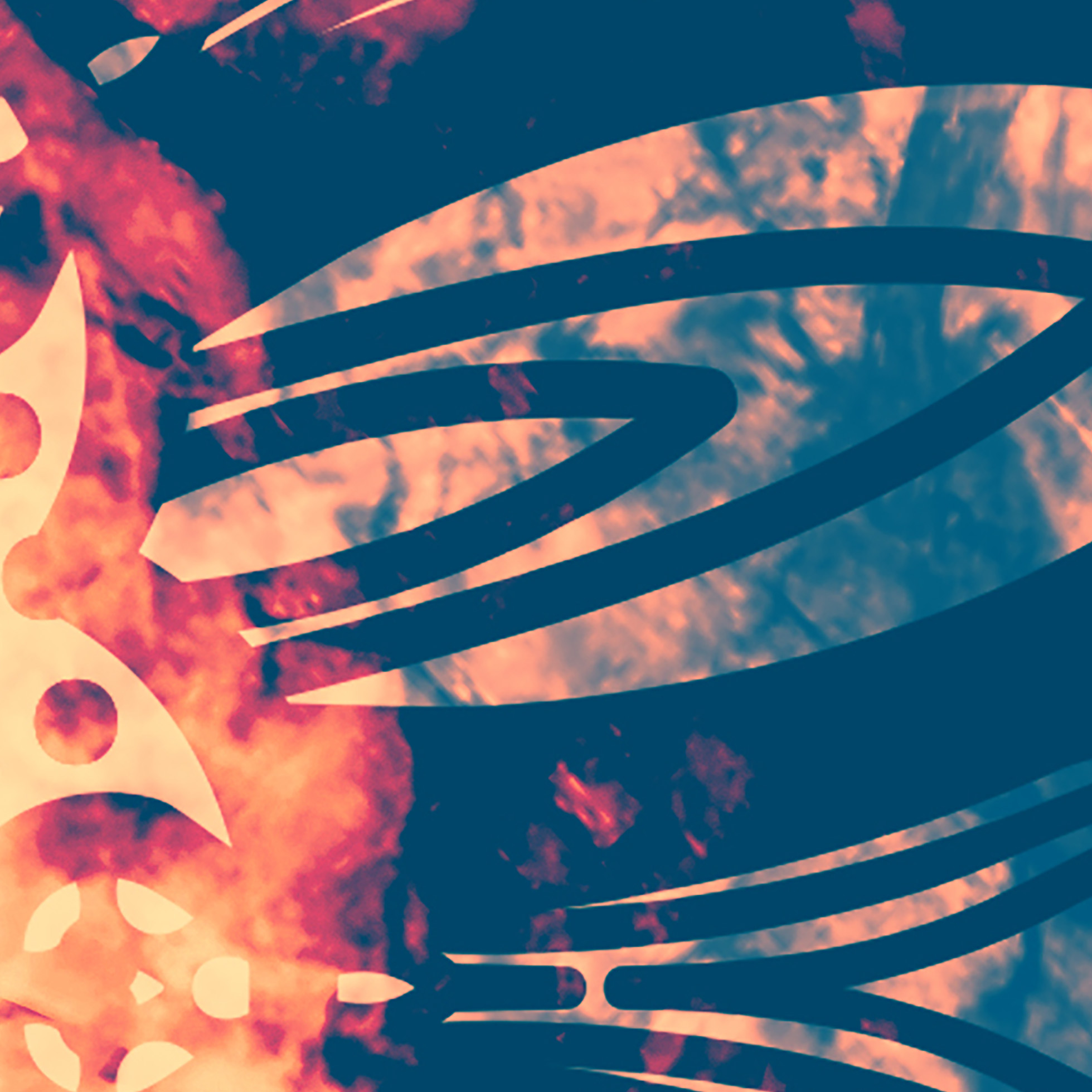 Tapeta Mandala ohnivá