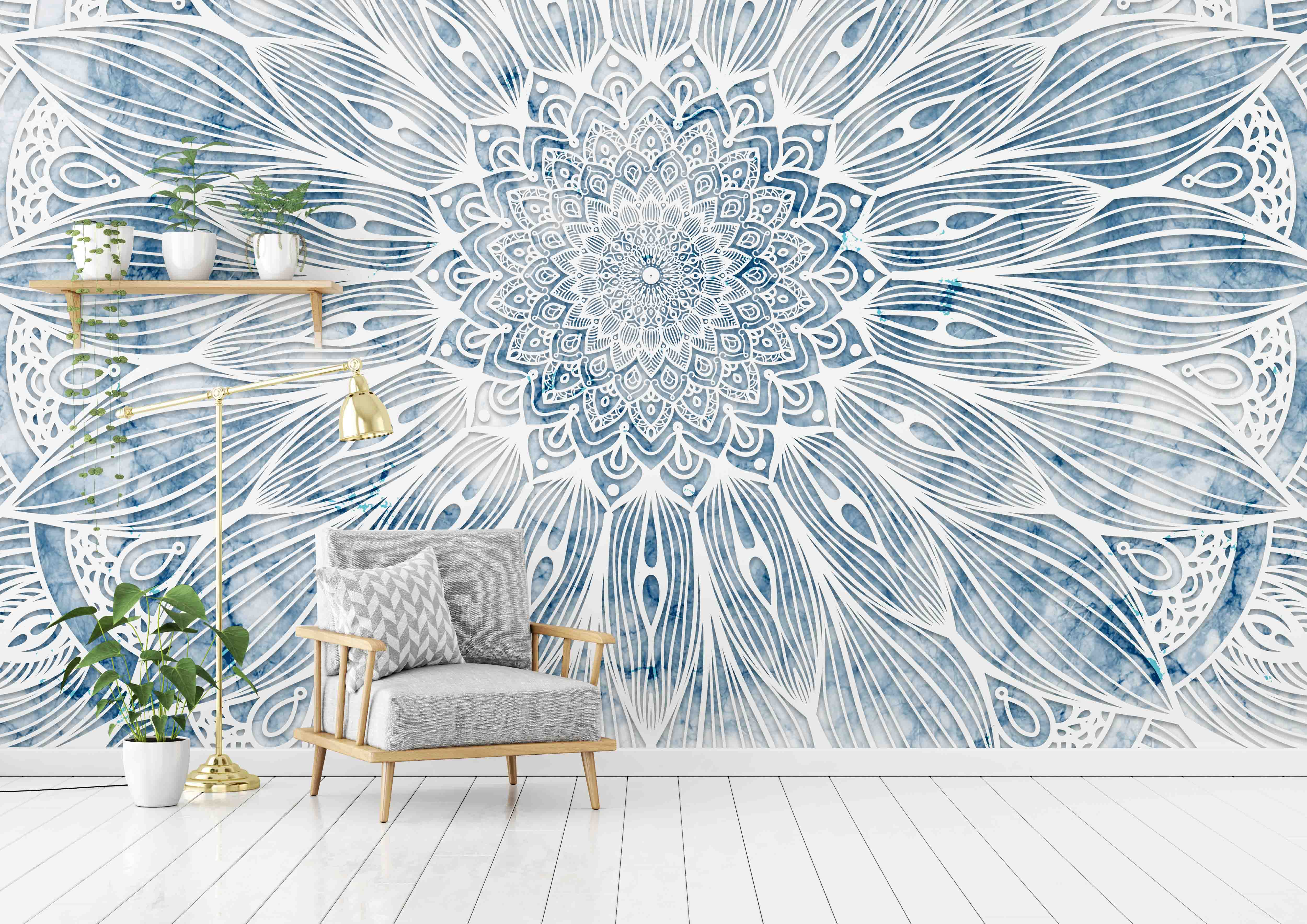 Tapeta Mandala ledová