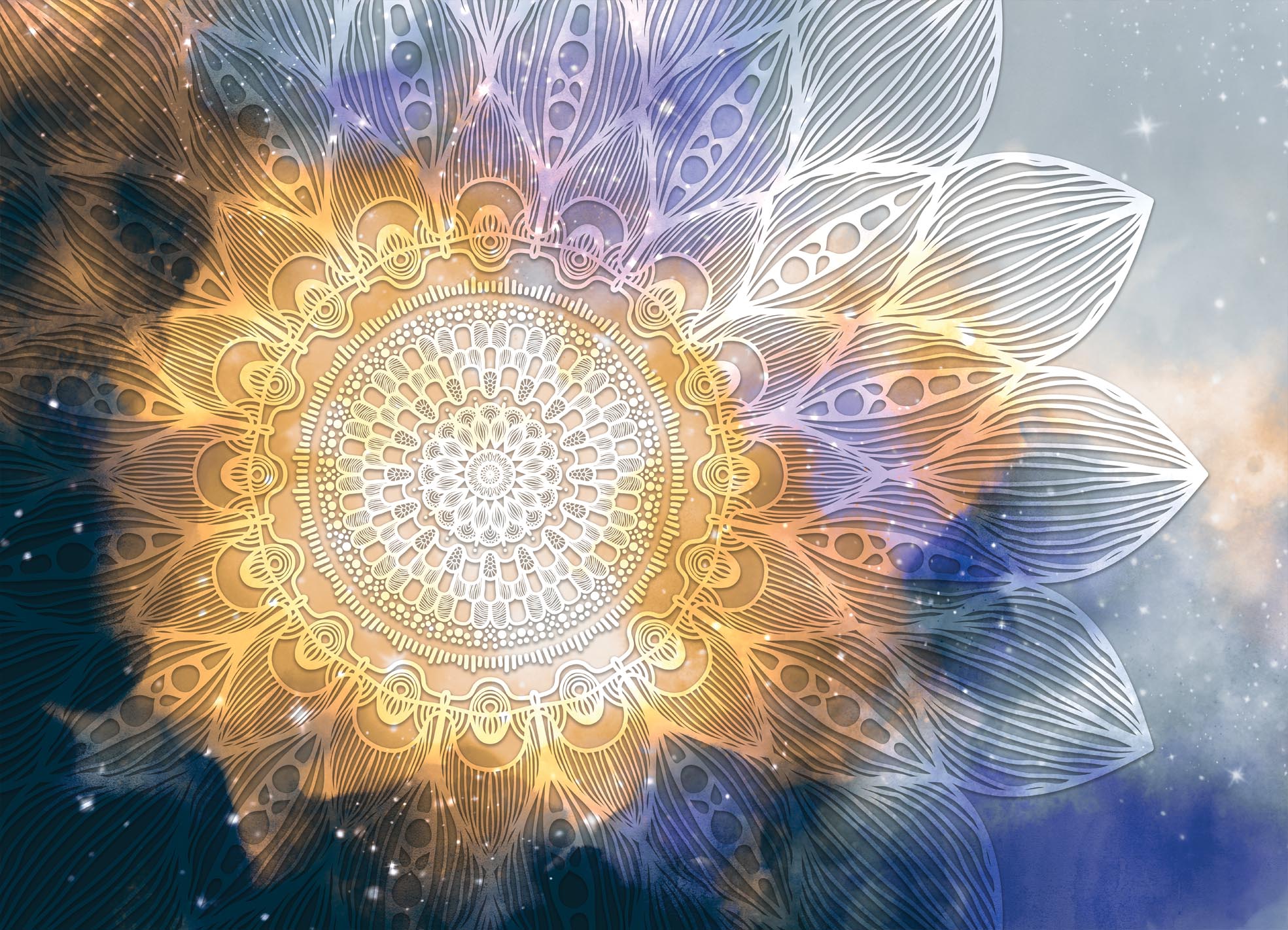 Tapeta Mandala květina