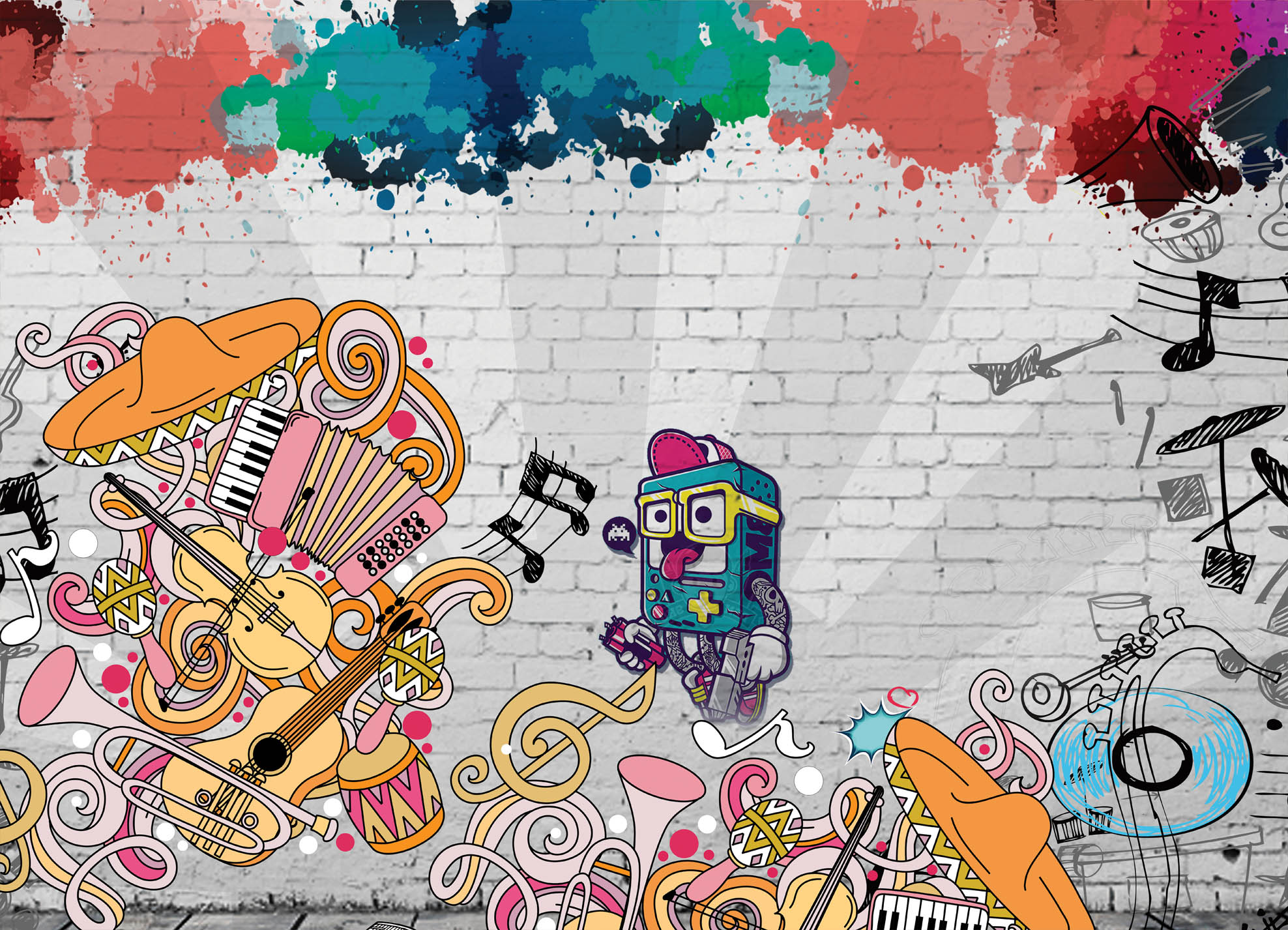 Tapeta Graffiti Music