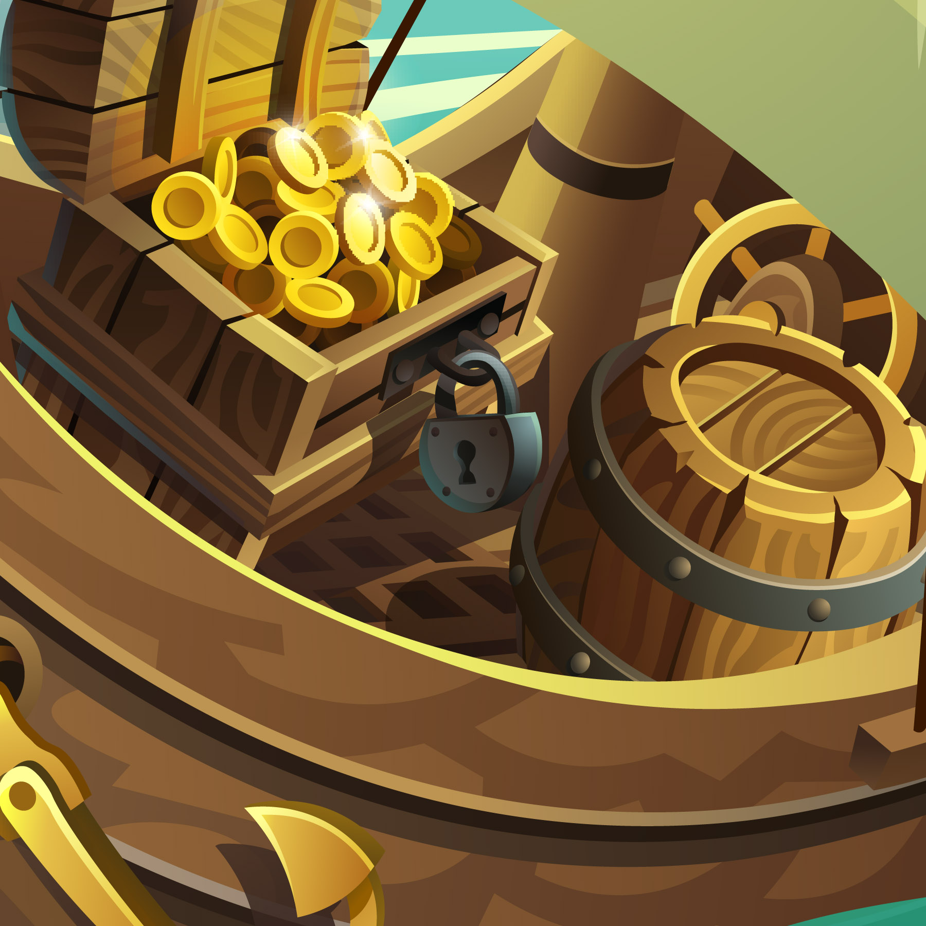 Dětská tapeta Piráti útočí