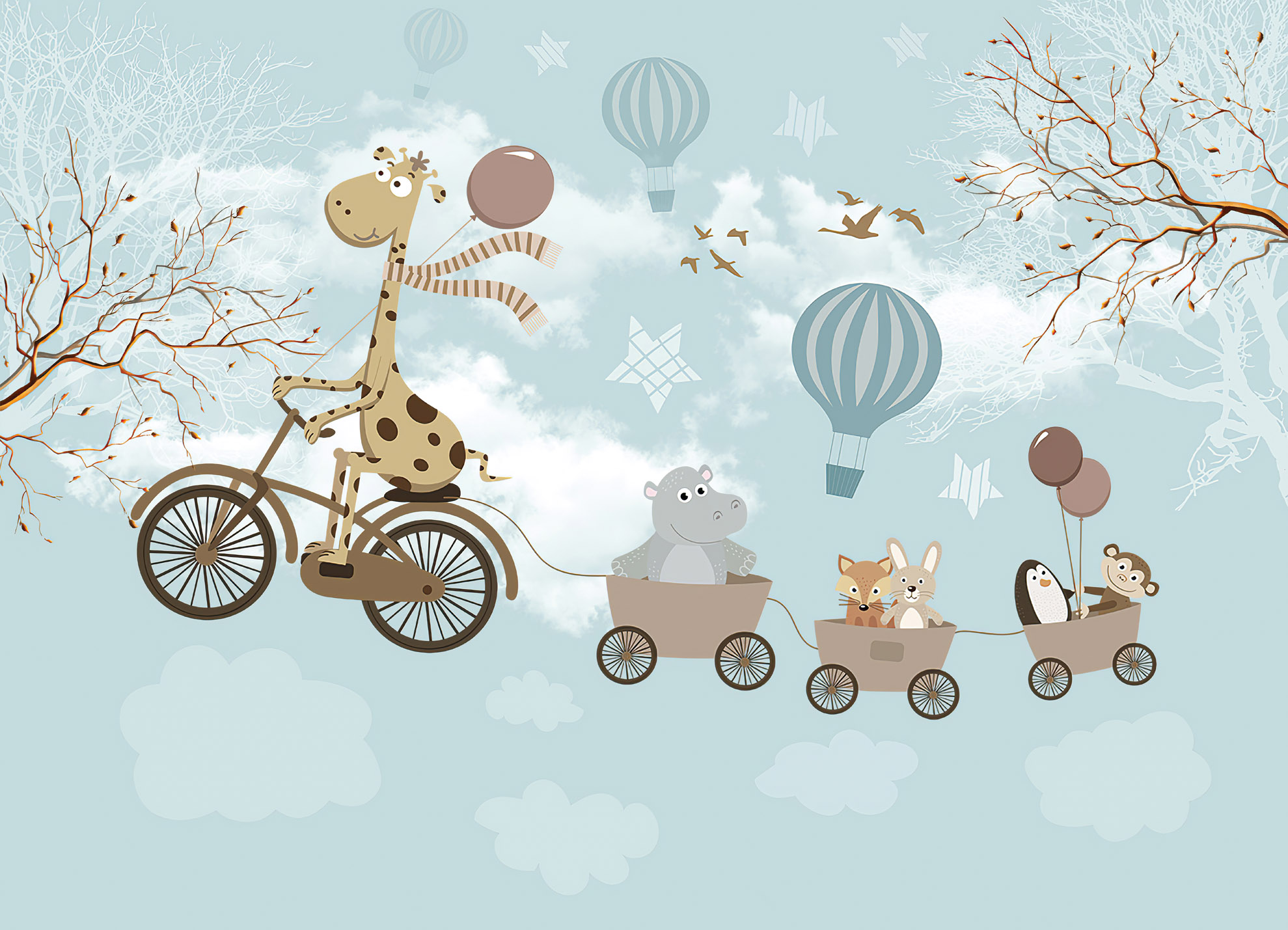 Dětská tapeta Žirafa