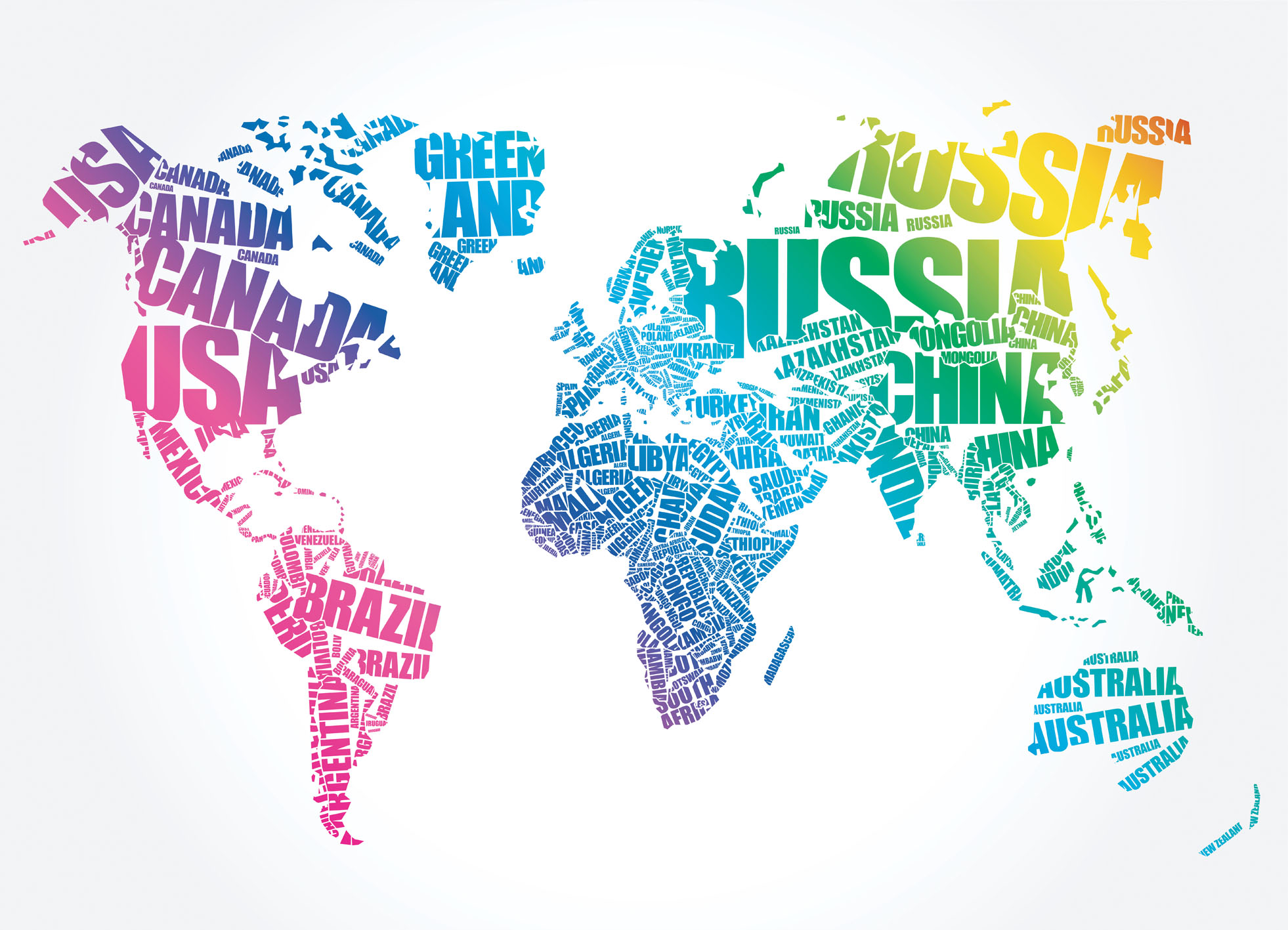 Tapeta Mapa textová