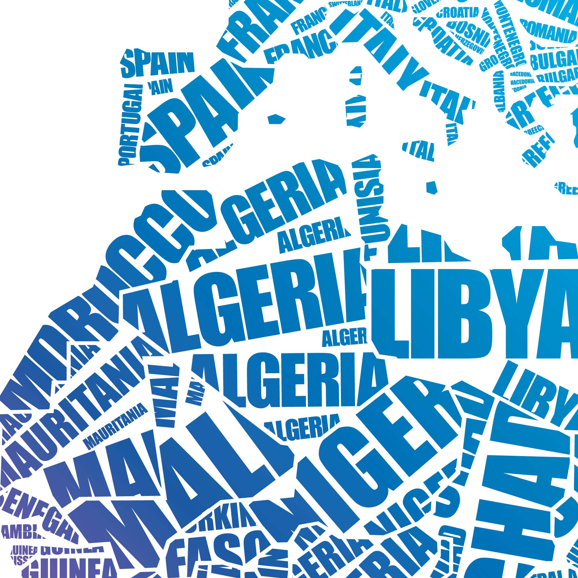 Tapeta Mapa textová