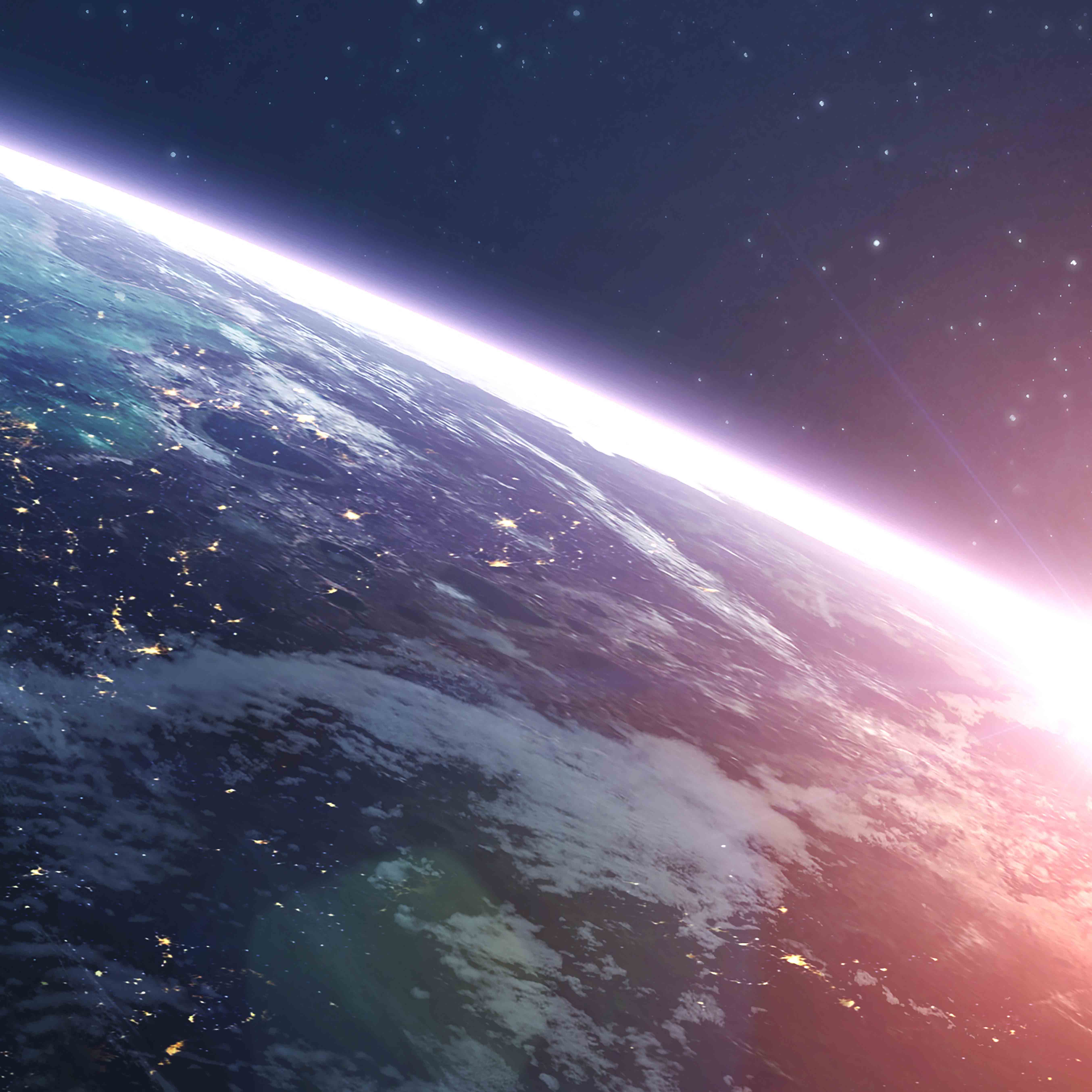 Tapeta Východ slunce ve vesmíru