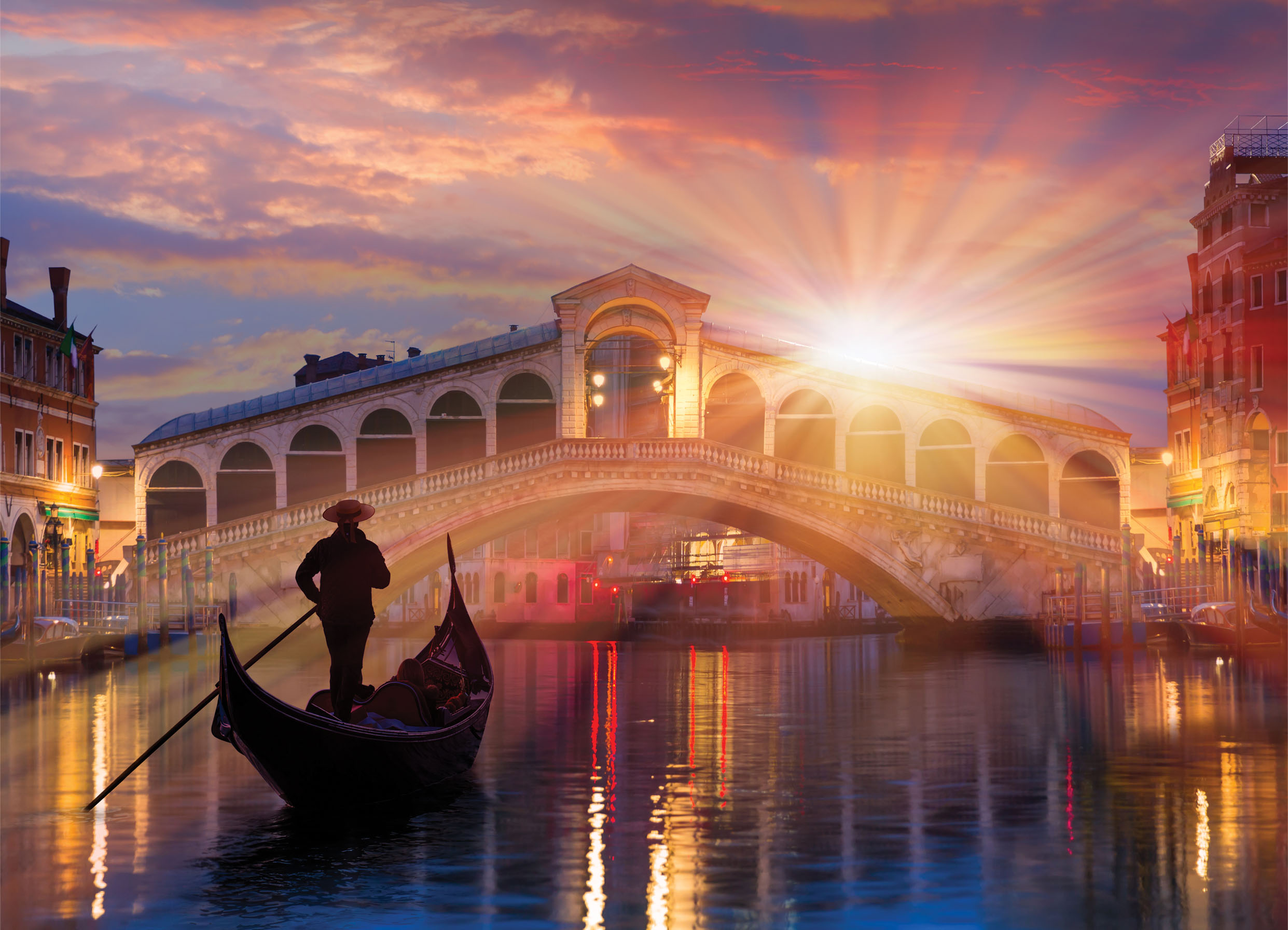 Tapeta Romantika na gondole