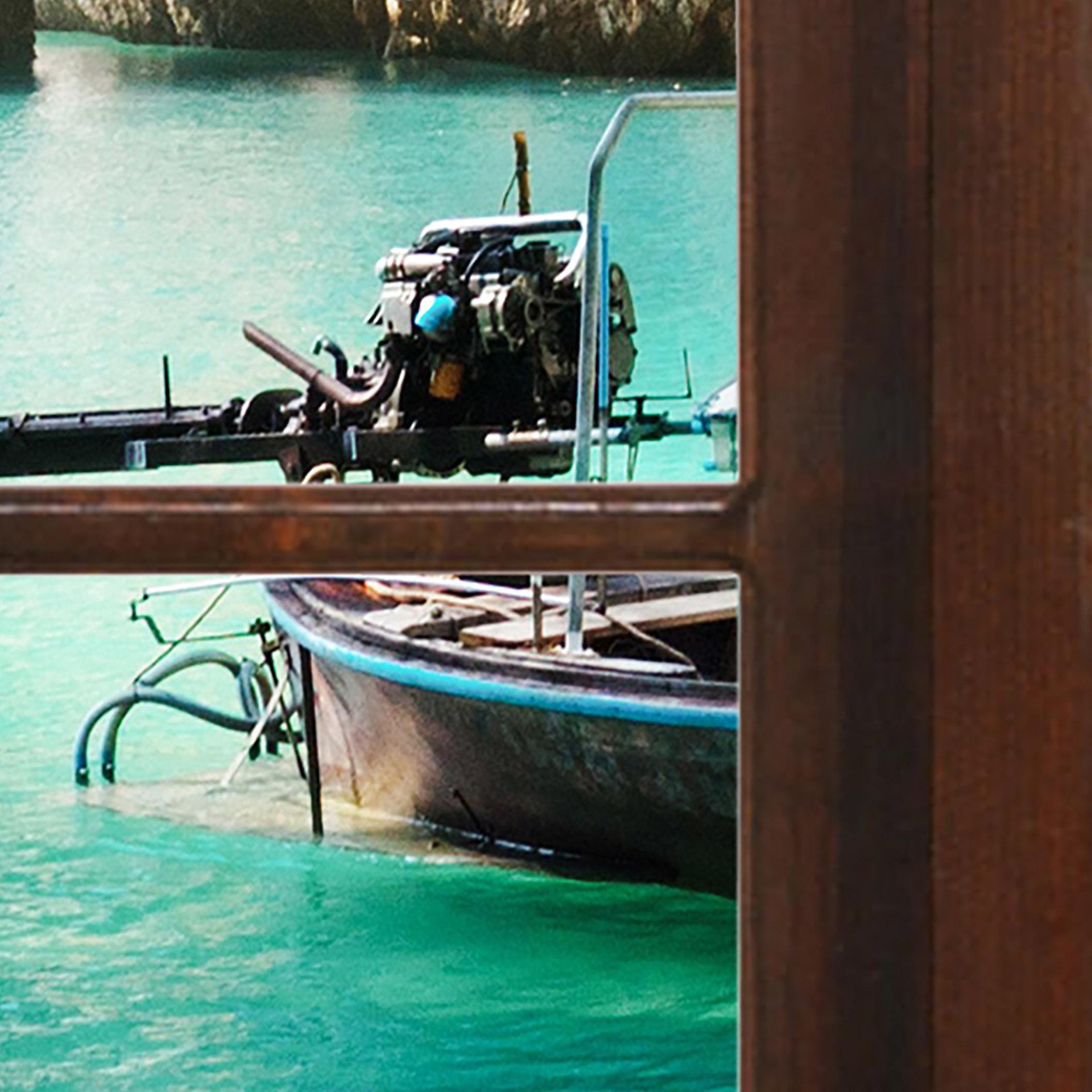 Tapeta 3D okno na pláž