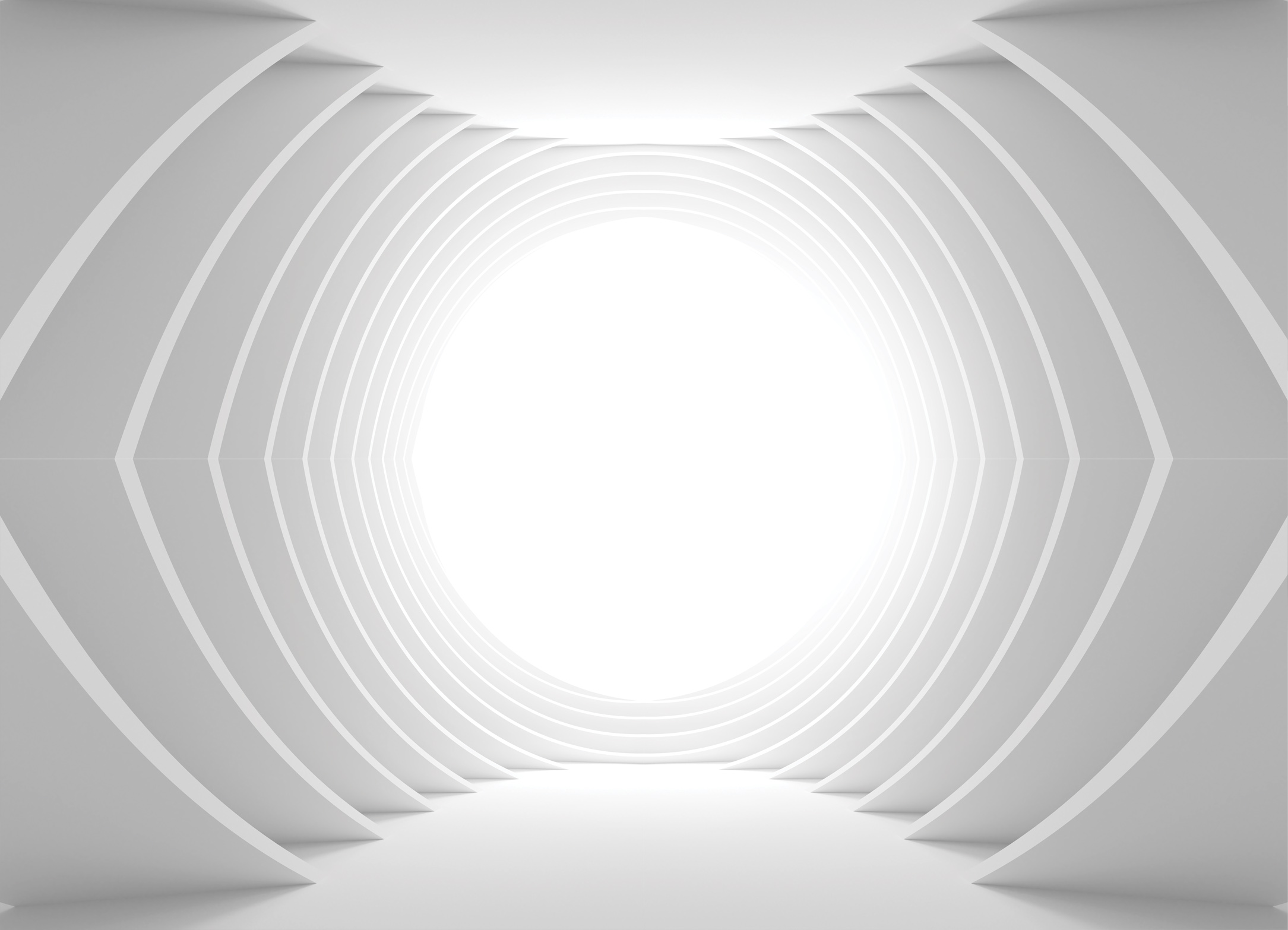 Tapeta 3D bílý tunel