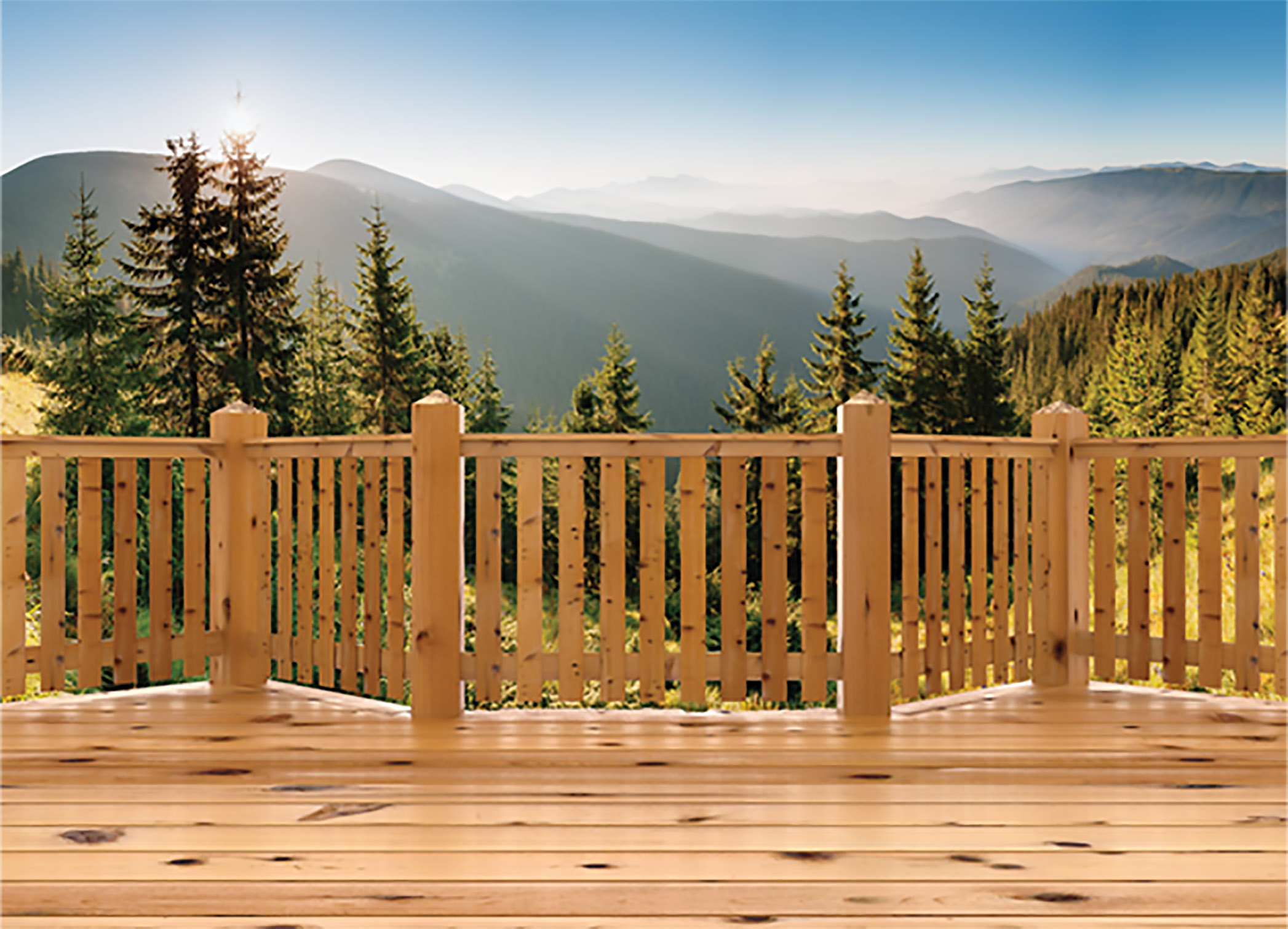 Tapeta Terasa s výhledem