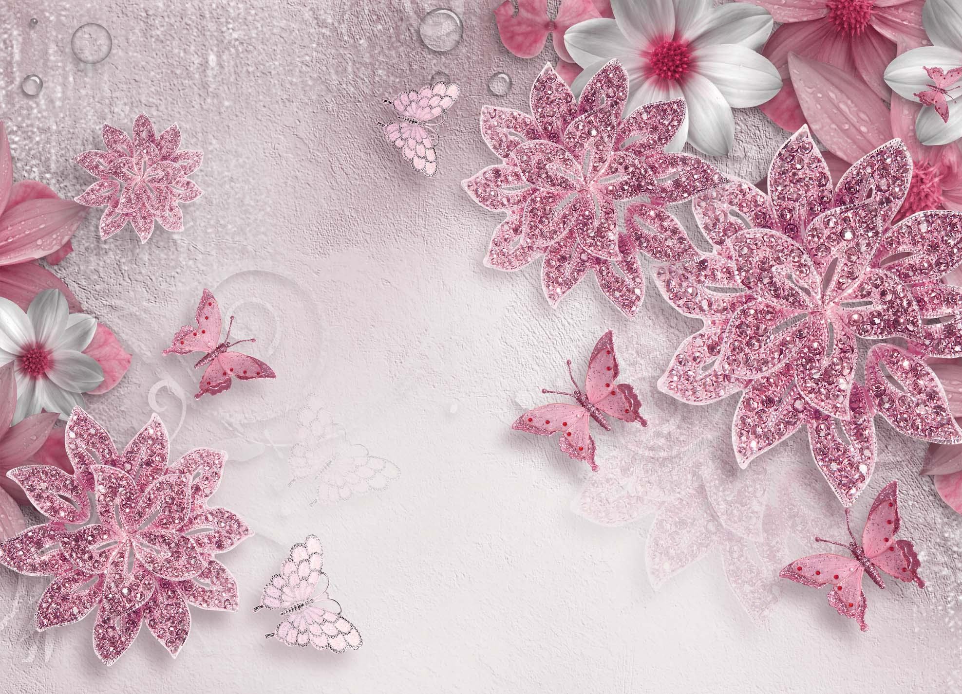 Tapeta Růžové mámení