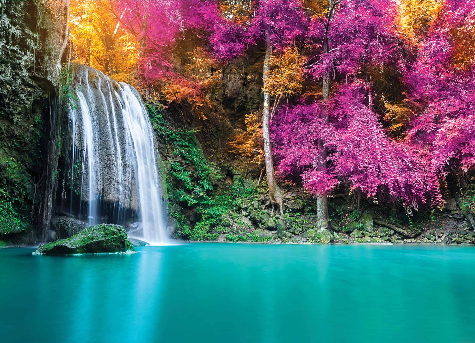 Tapeta Park Erawan Thajsko