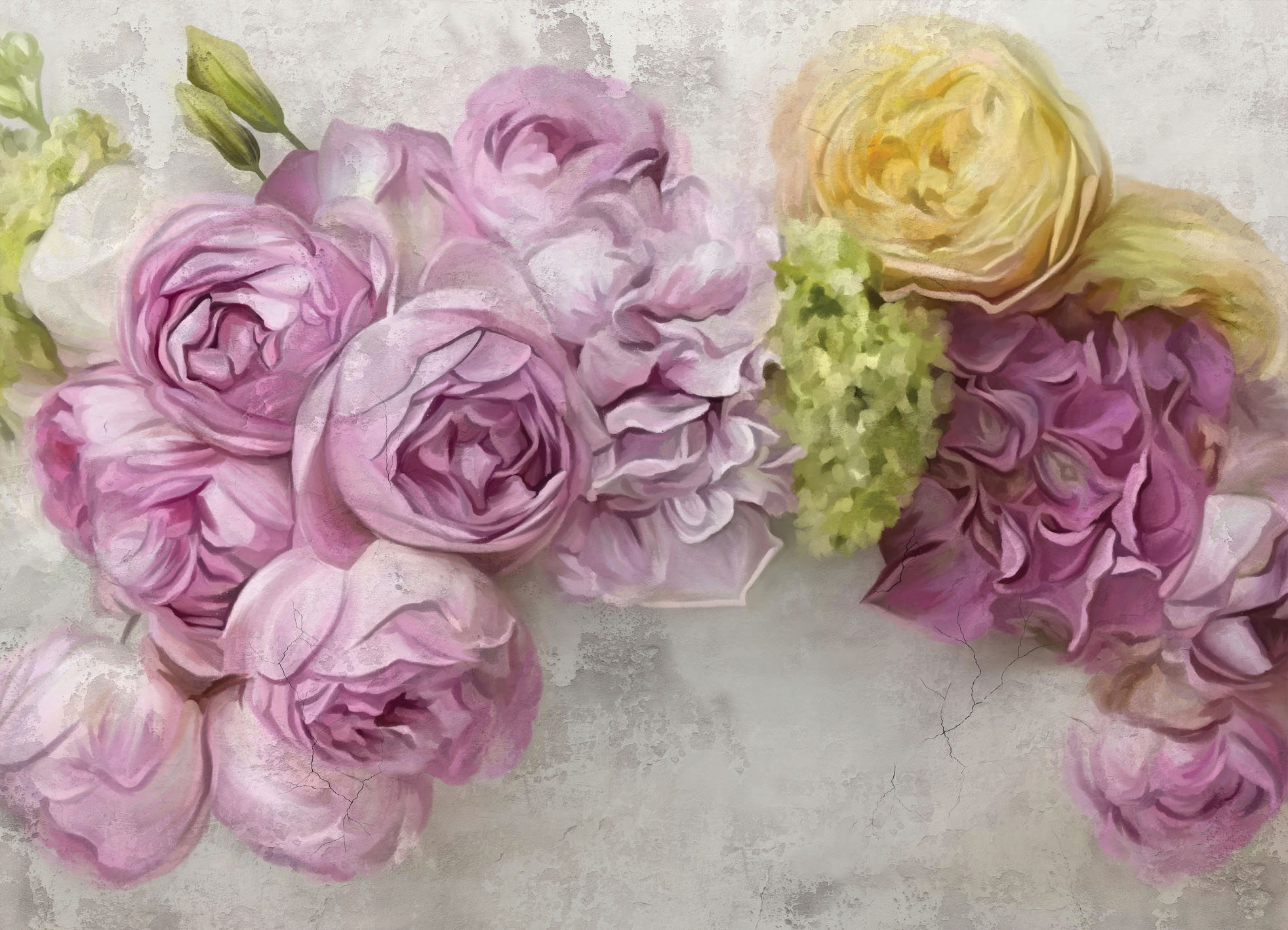 Tapeta Růže digitální malba