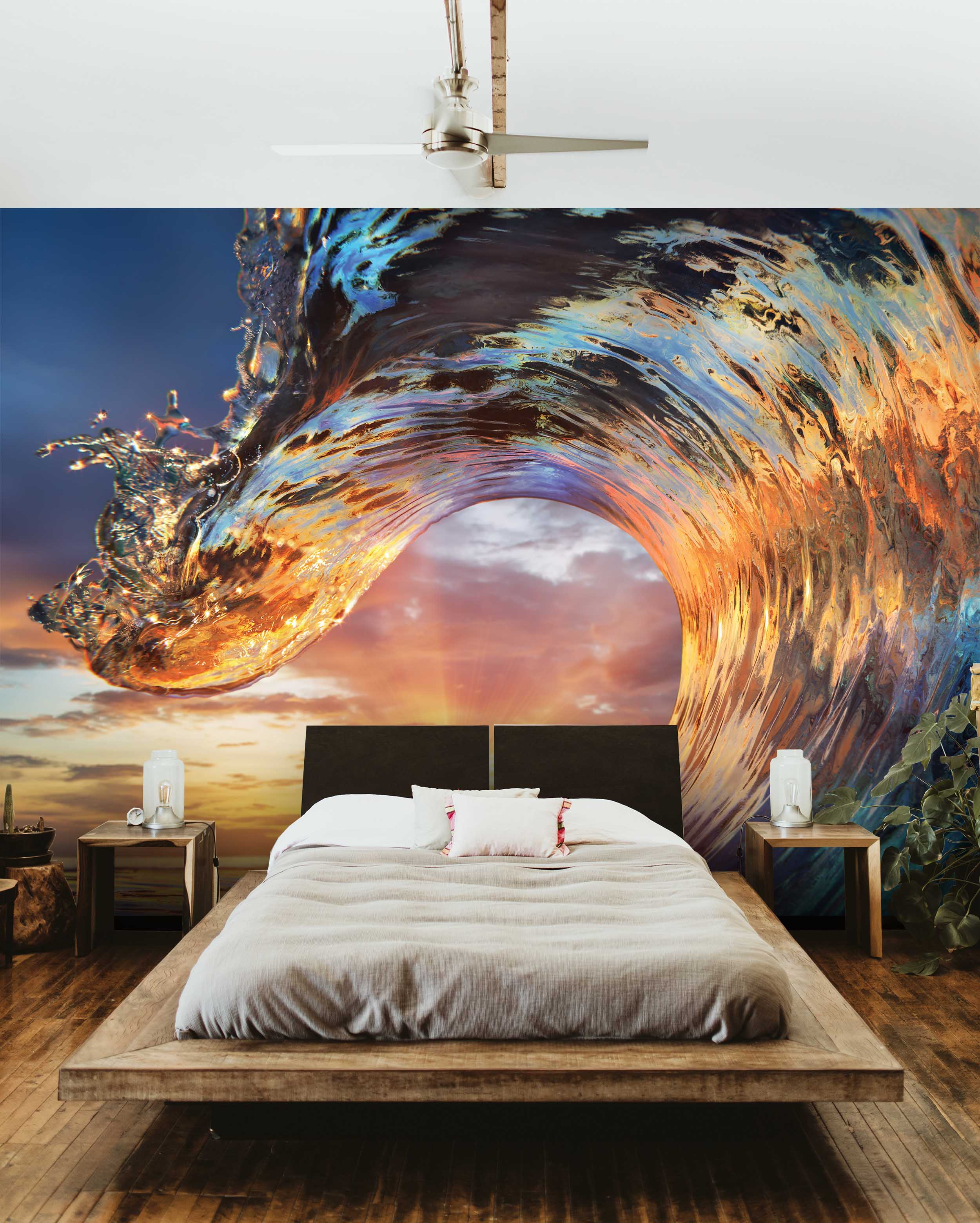 Tapeta Vlna při západu slunce