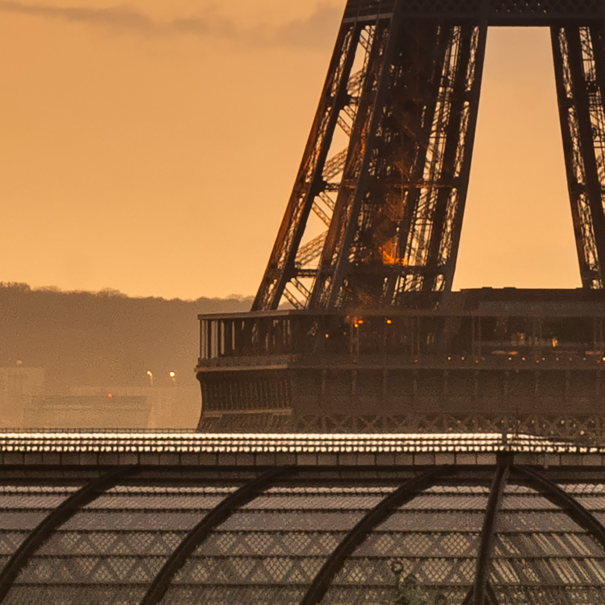 Tapeta Západ Slunce Paříž