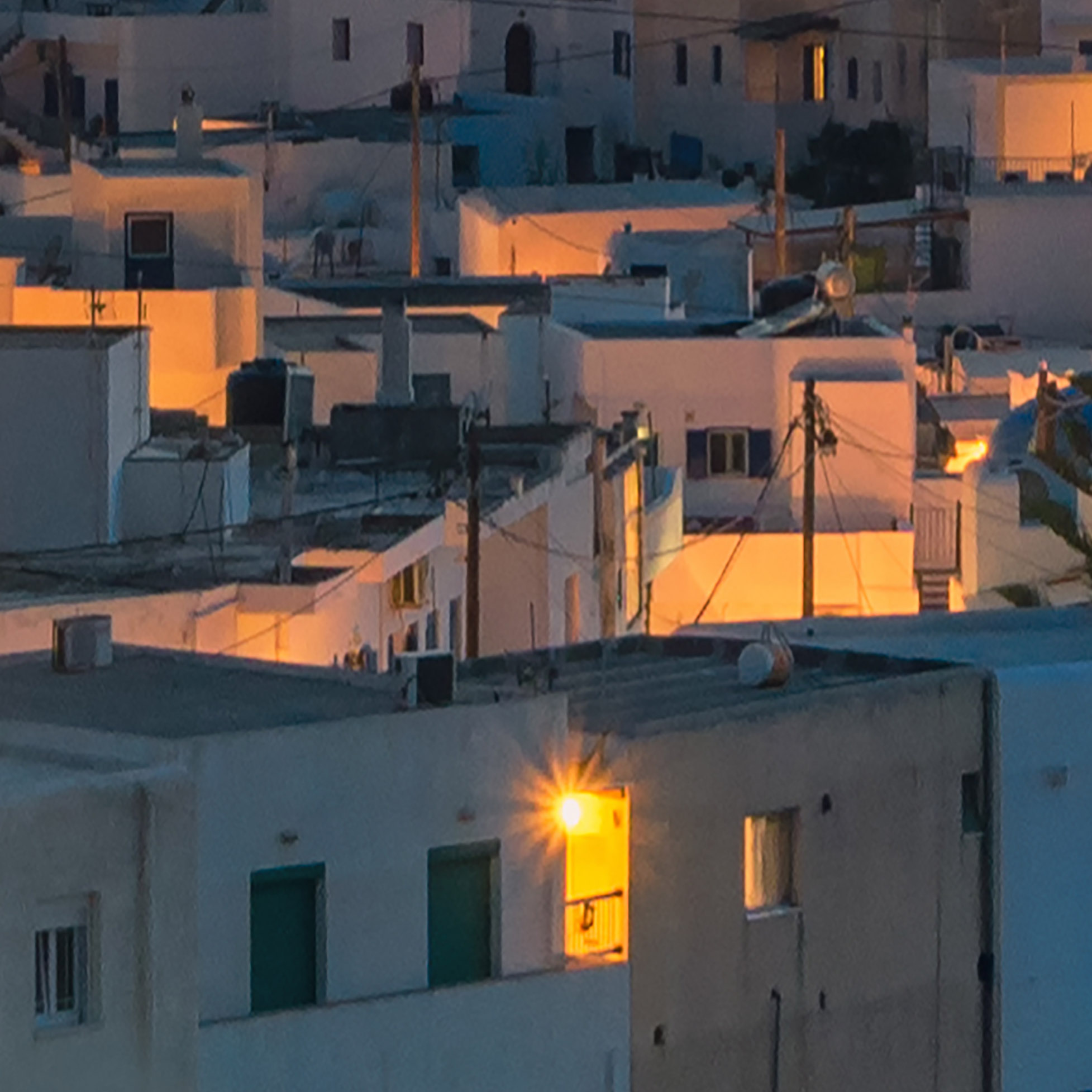 Tapeta Noční Řecko