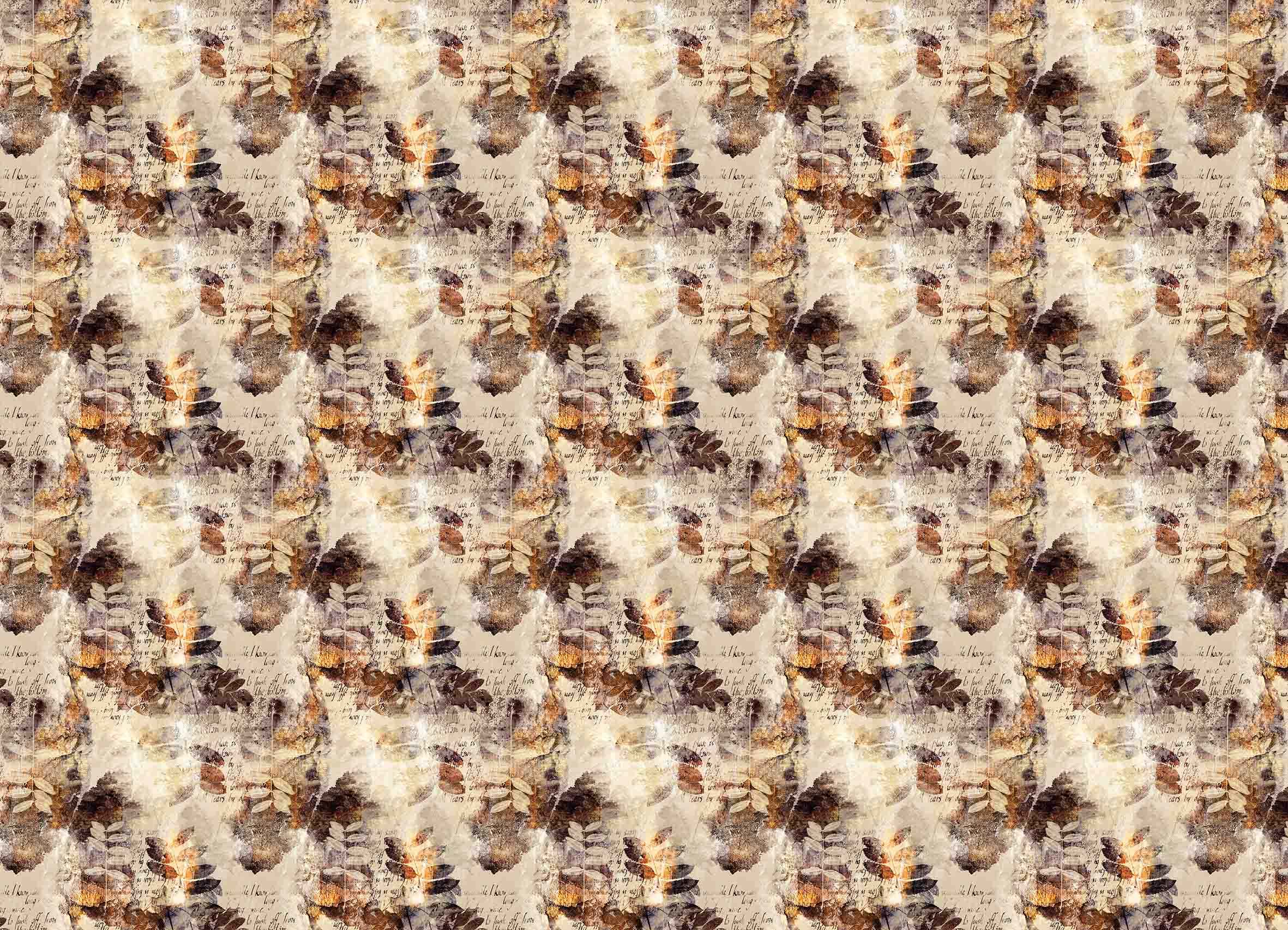 Tapeta Měděné lístky