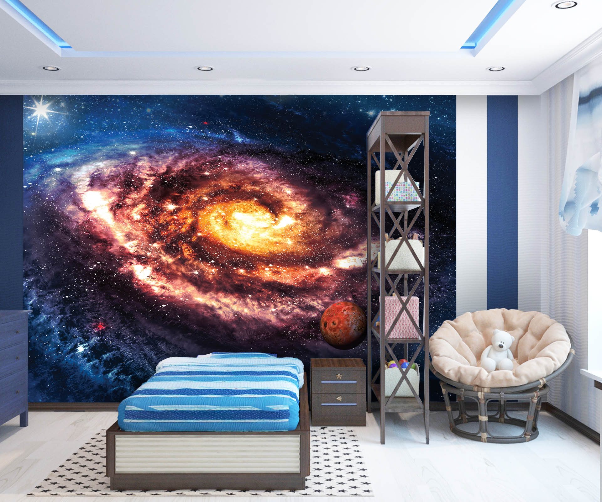 Tapeta Zářivá galaxie