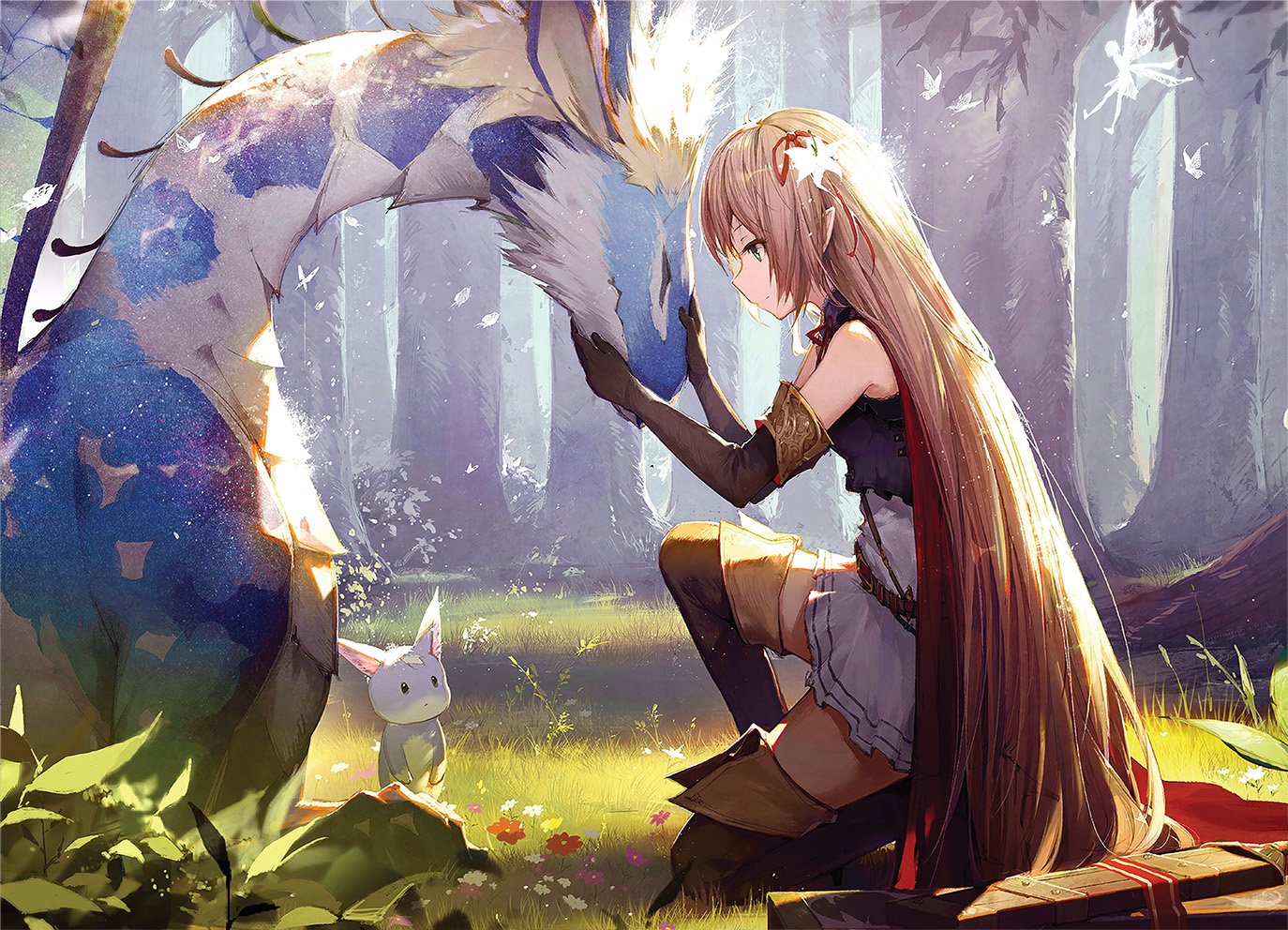 Anime tapeta Dívka s příšerkami