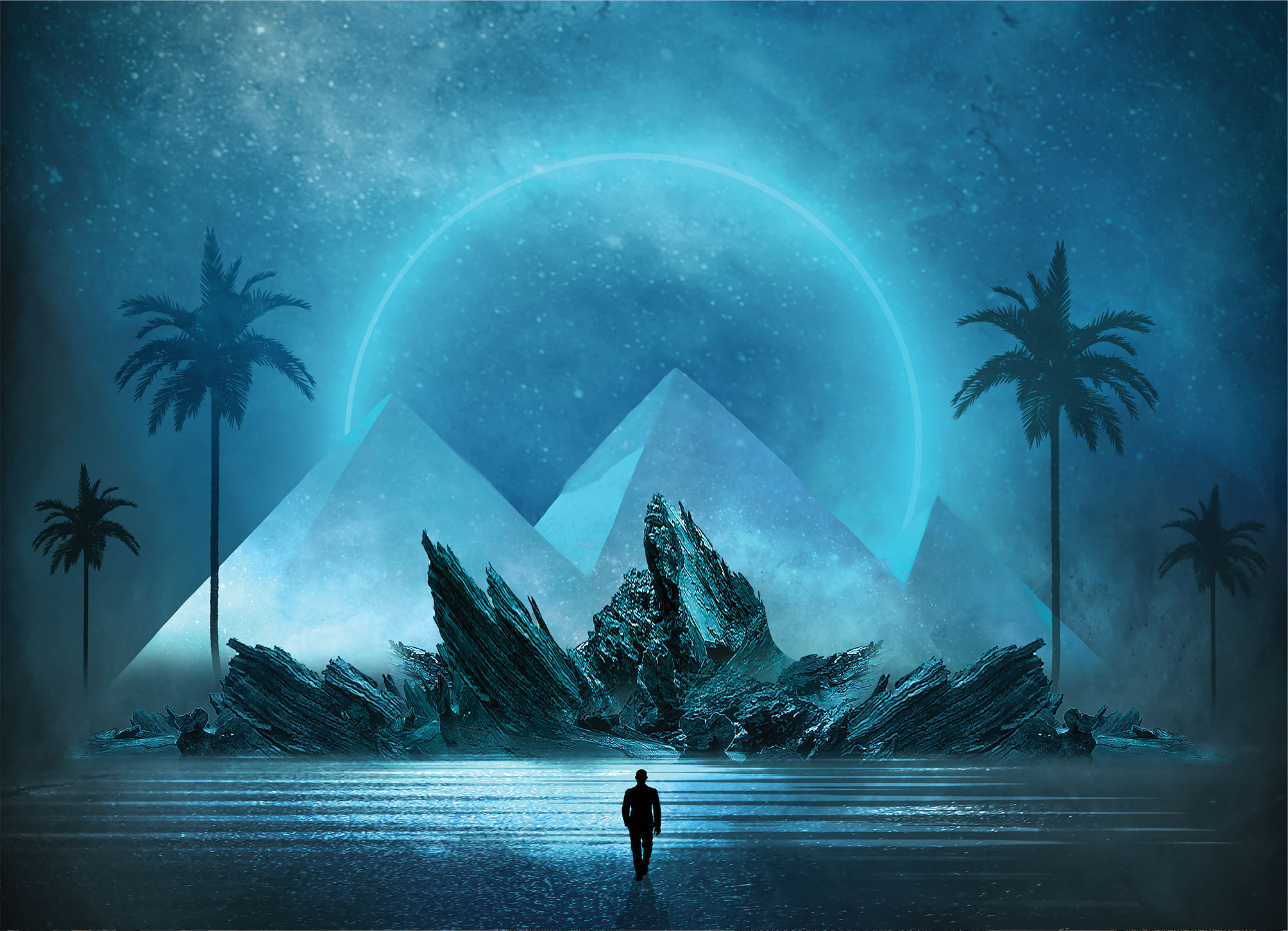 Tapeta Měsíční pyramidy