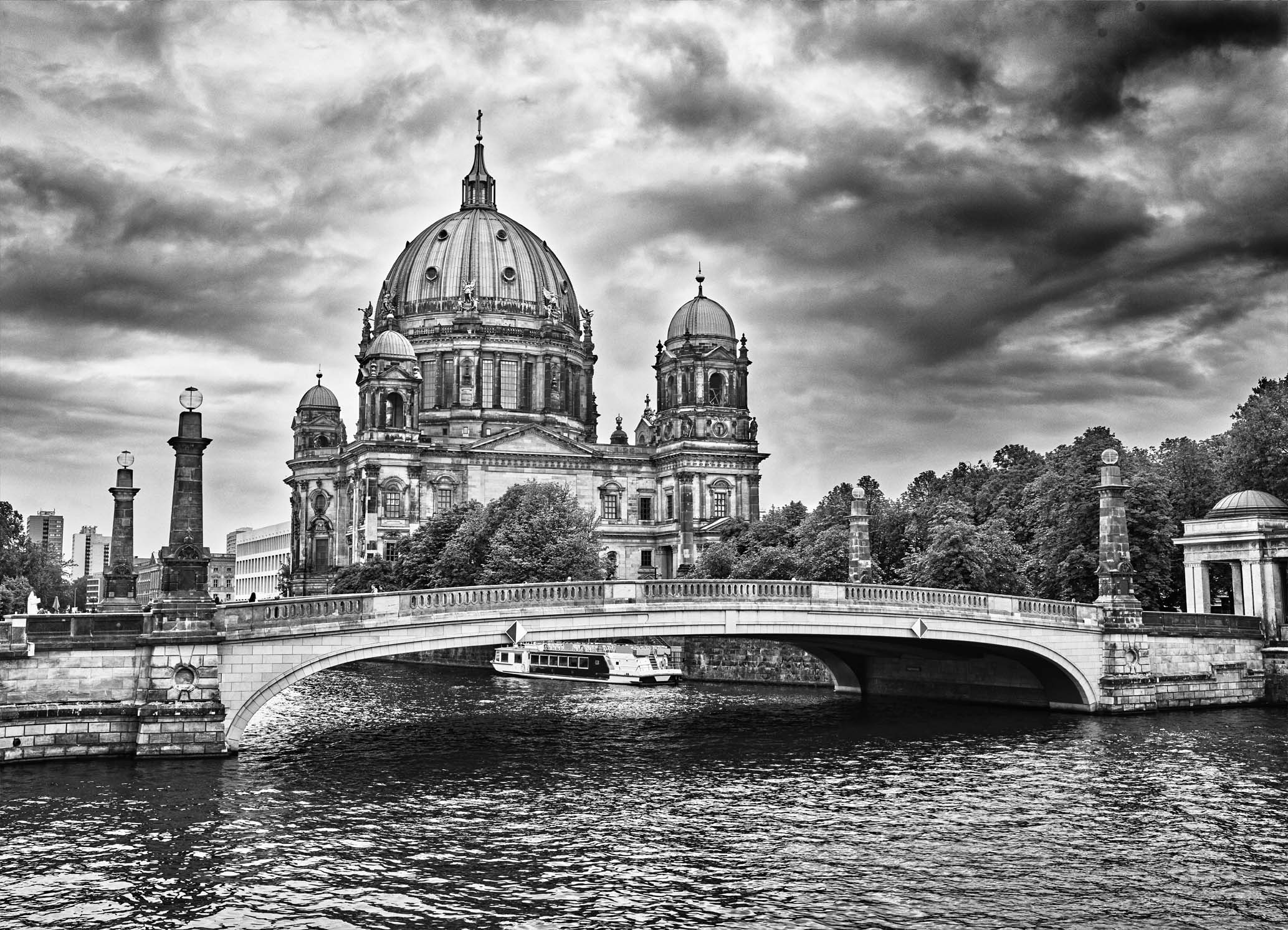 Tapeta Berlín černobílý