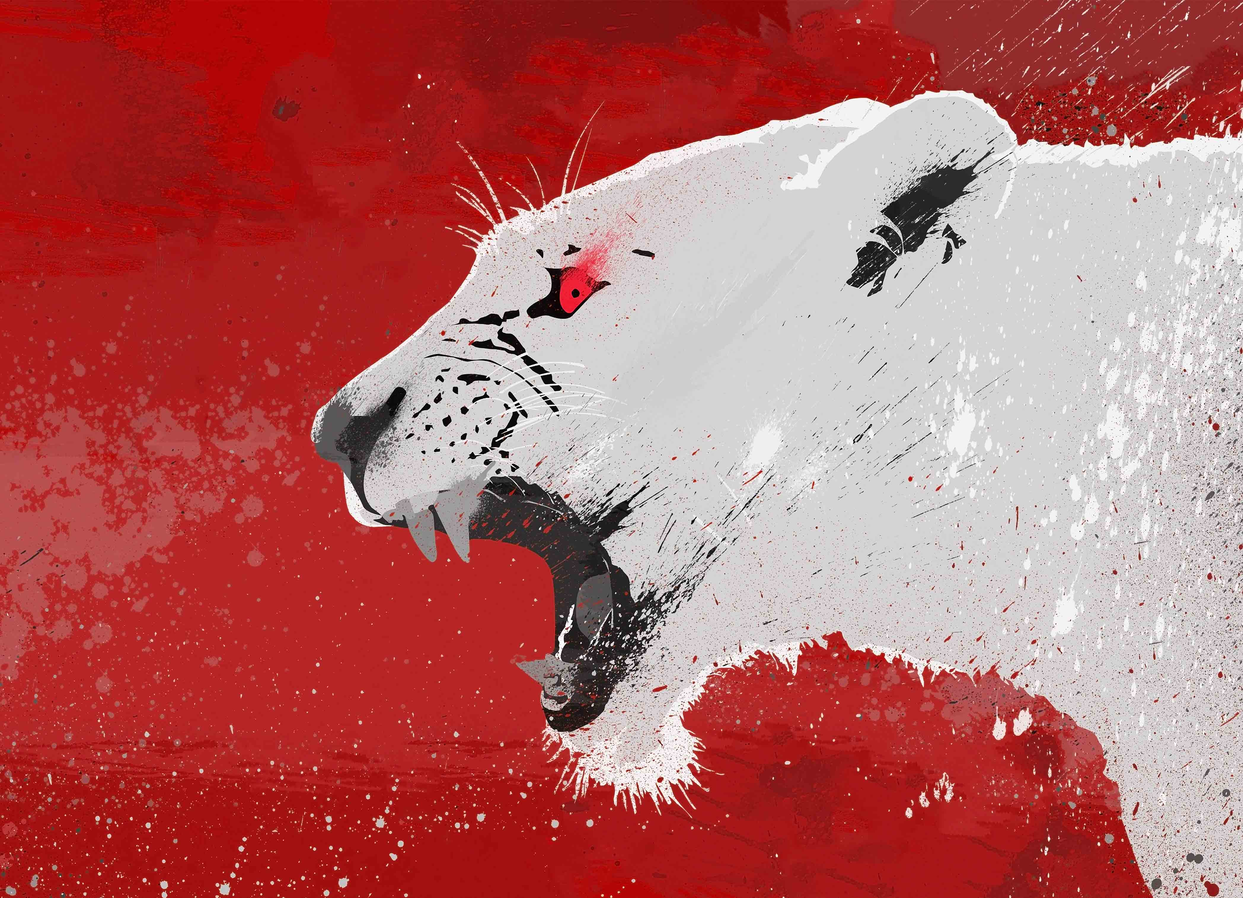 Tapeta Zuřivá lvice