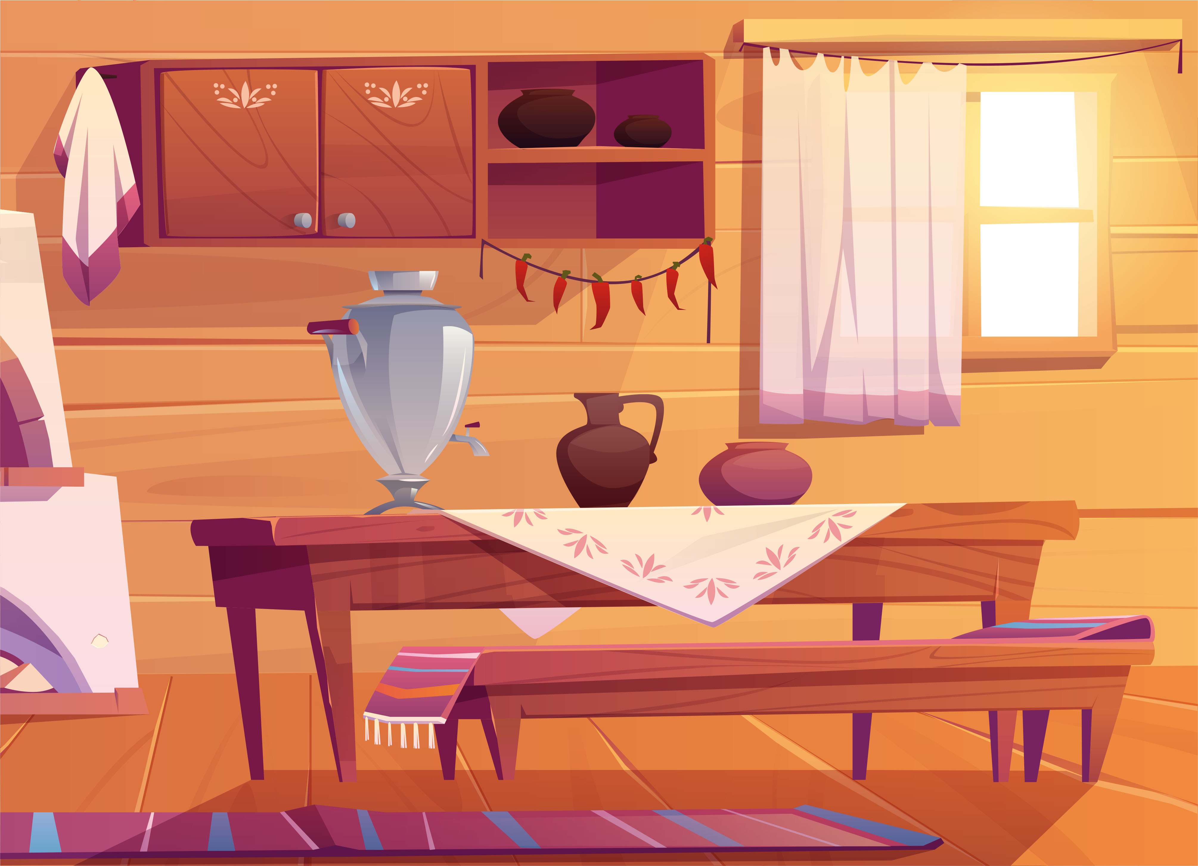 Tapeta Uvnitř chaloupky