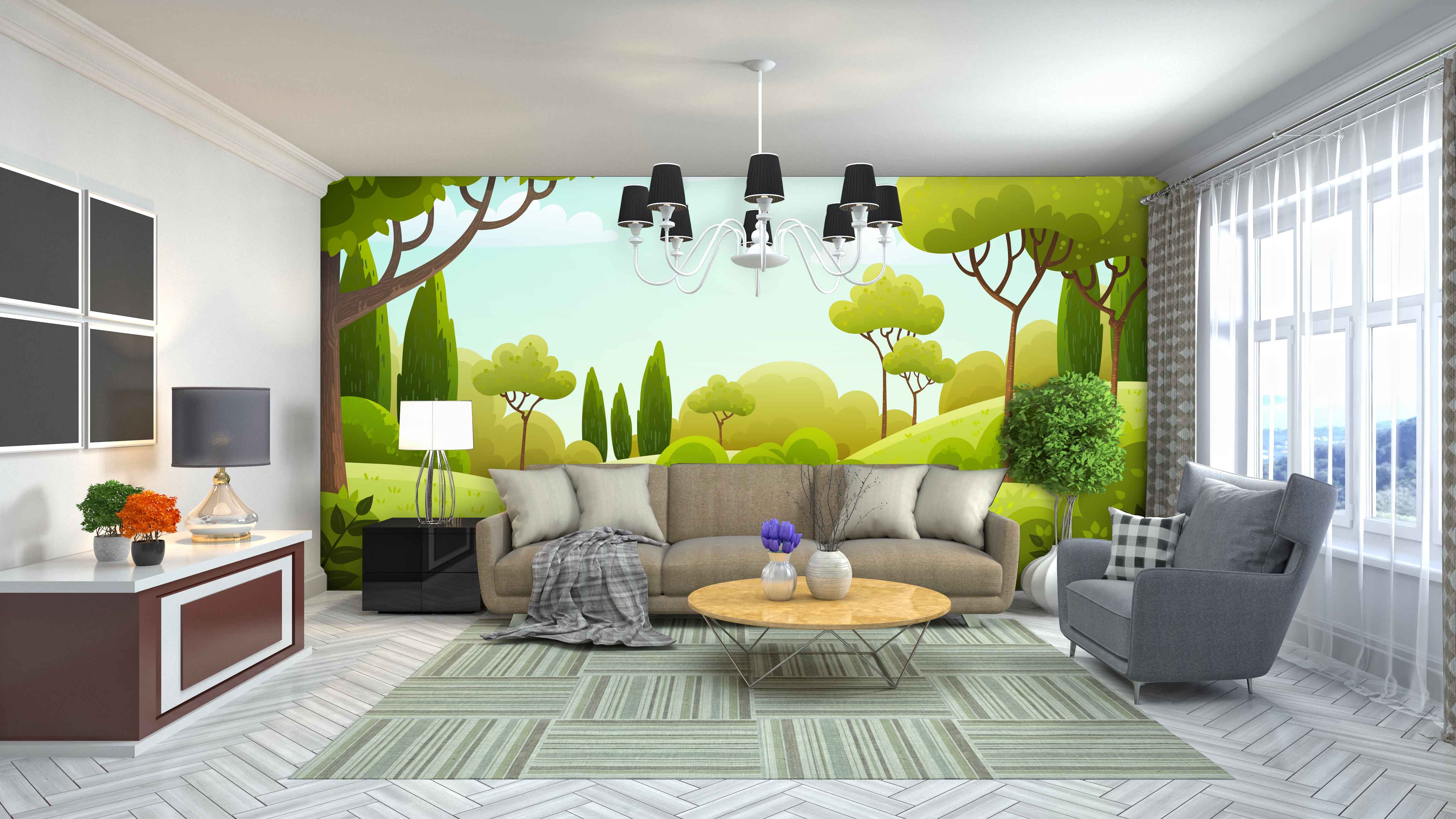 Tapeta Vektorová grafika krajina