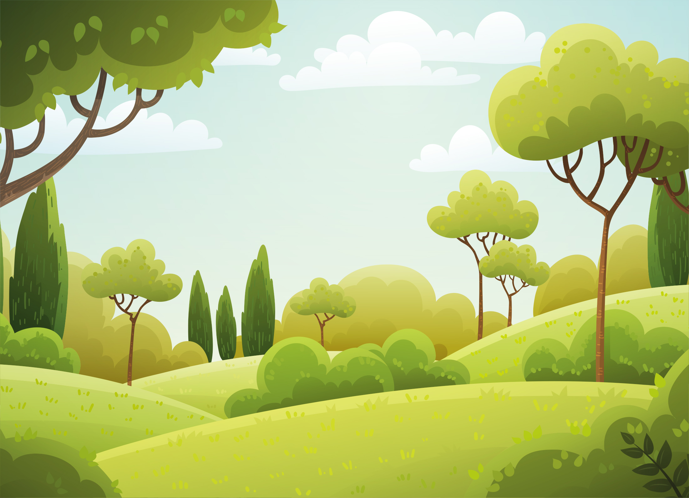 Tapeta Vektorová grafika krajina