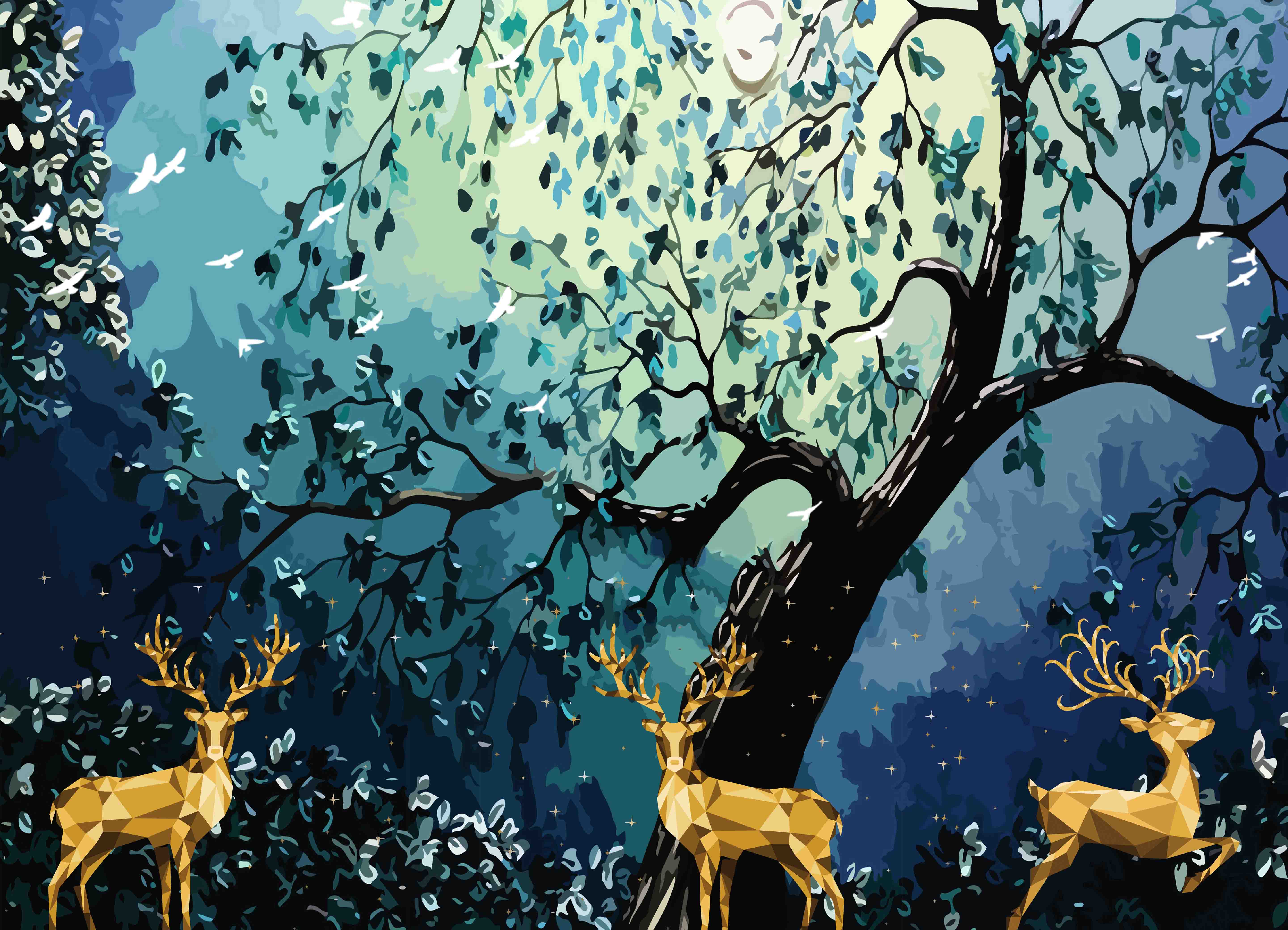 Tapeta Vektoroví jeleni