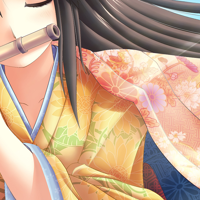 Anime Tapeta dívka s flétnou