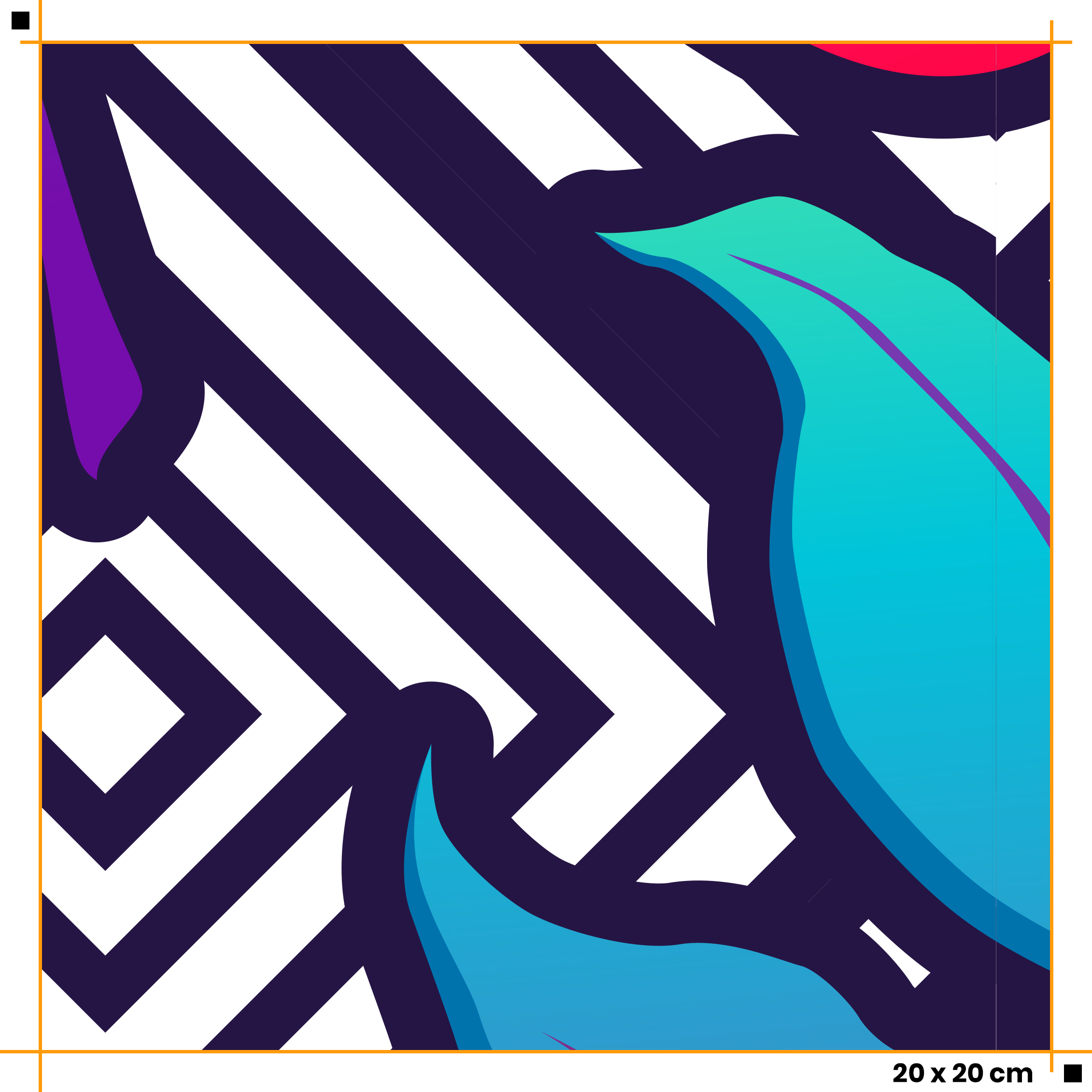 Tapeta Exotické listy s ornamenty