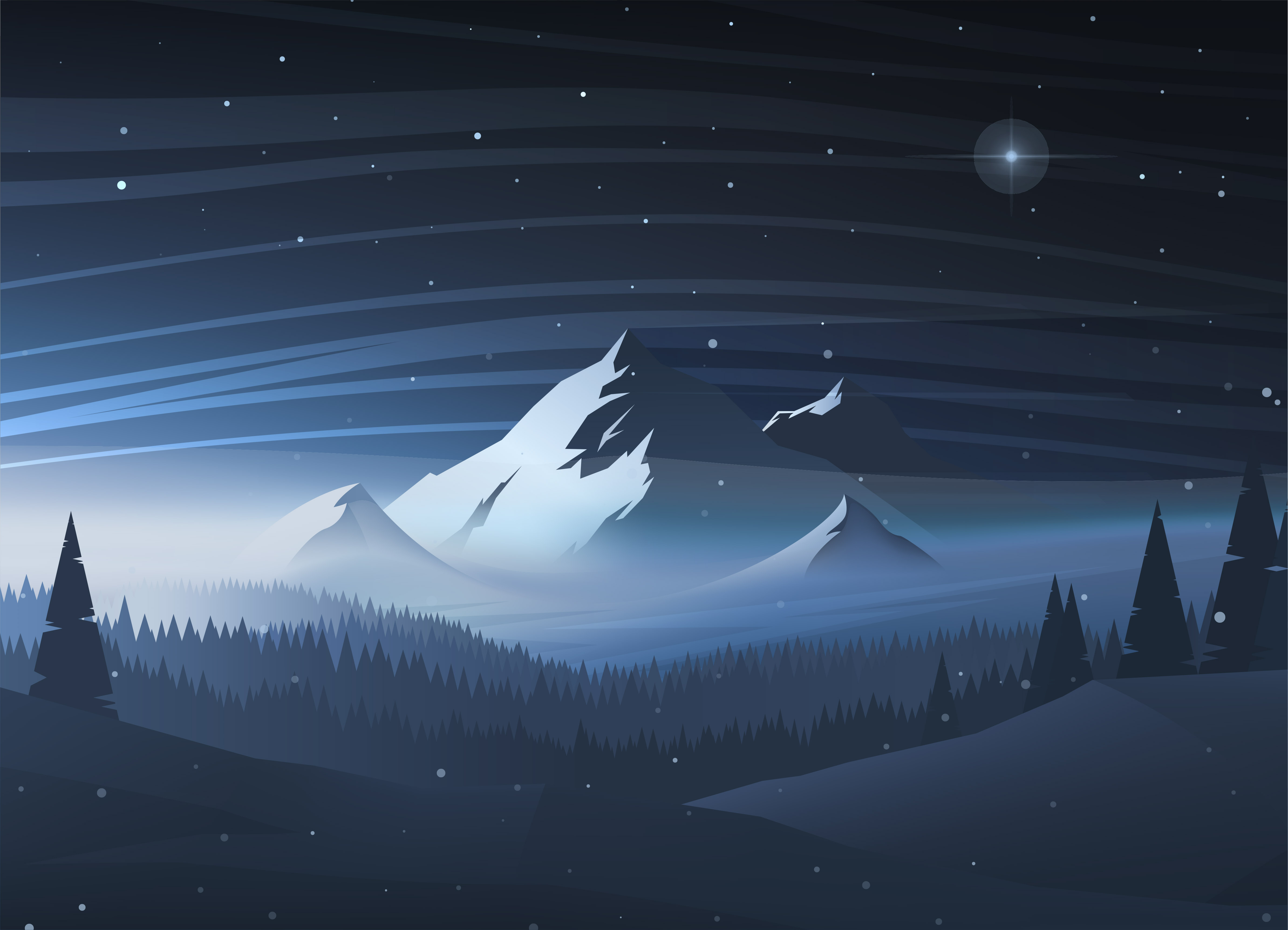 Tapeta Vektorová hora