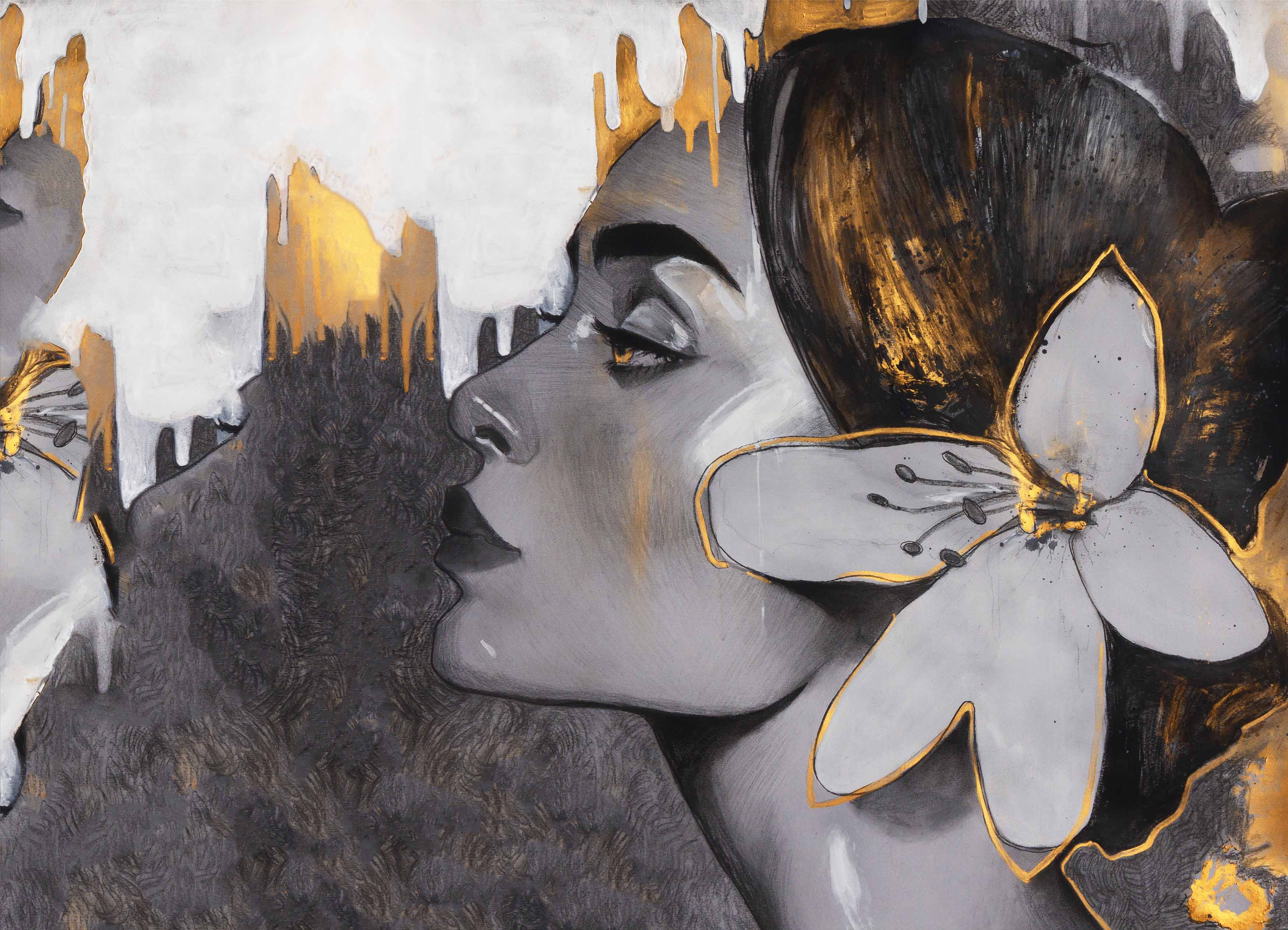 Tapeta Malovaný obličej ženy