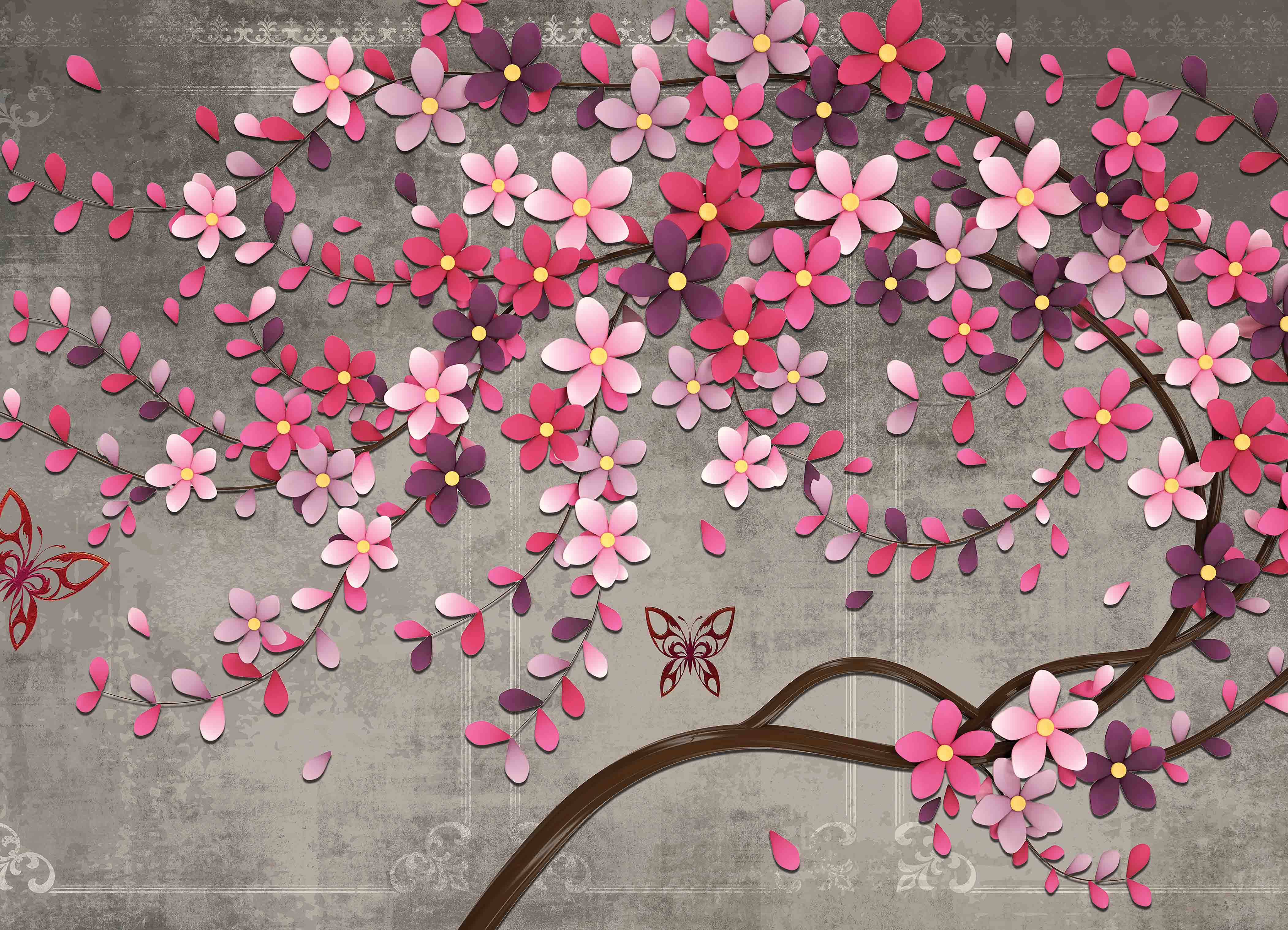 Tapeta Stylizovaná sakura