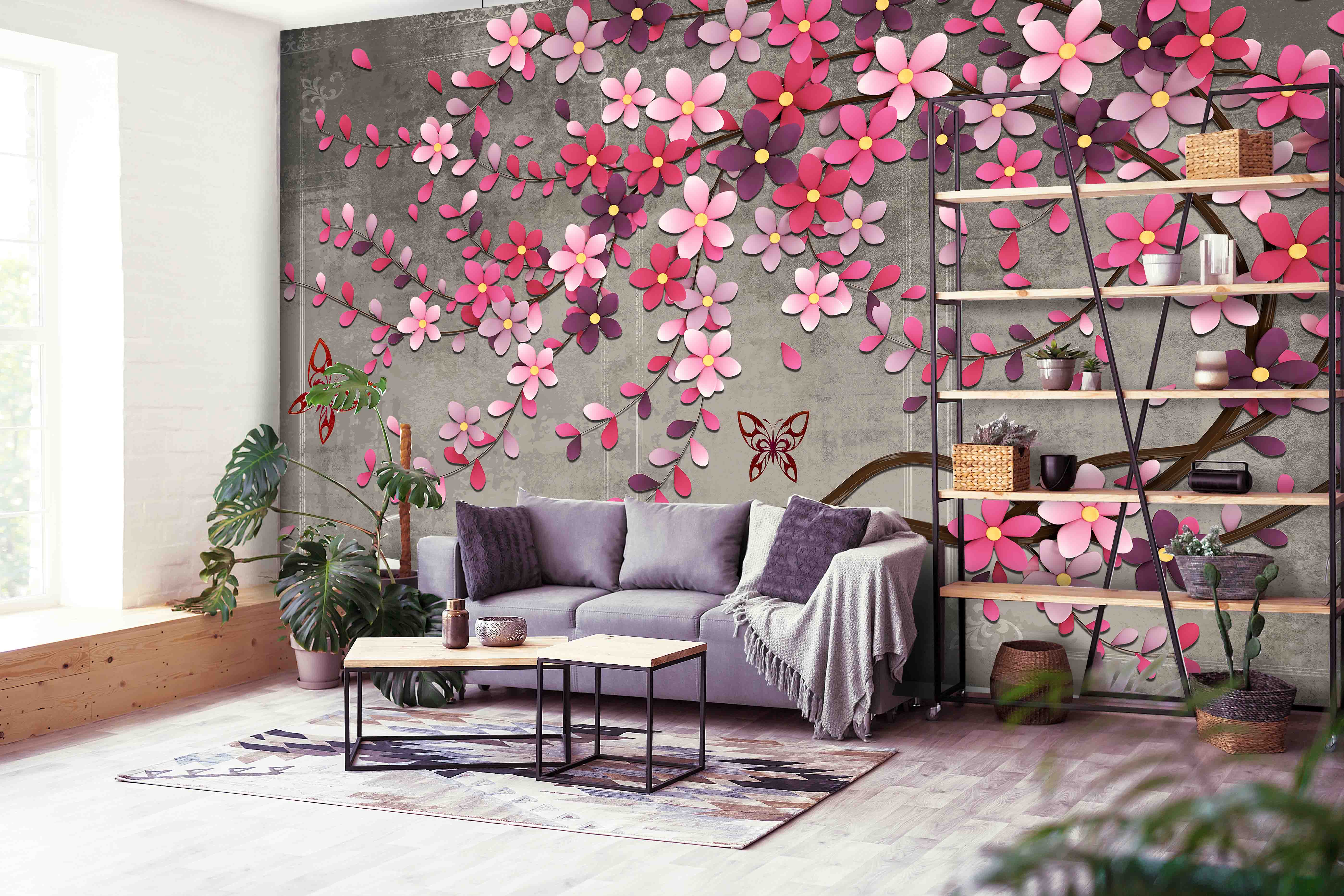 Tapeta Stylizovaná sakura