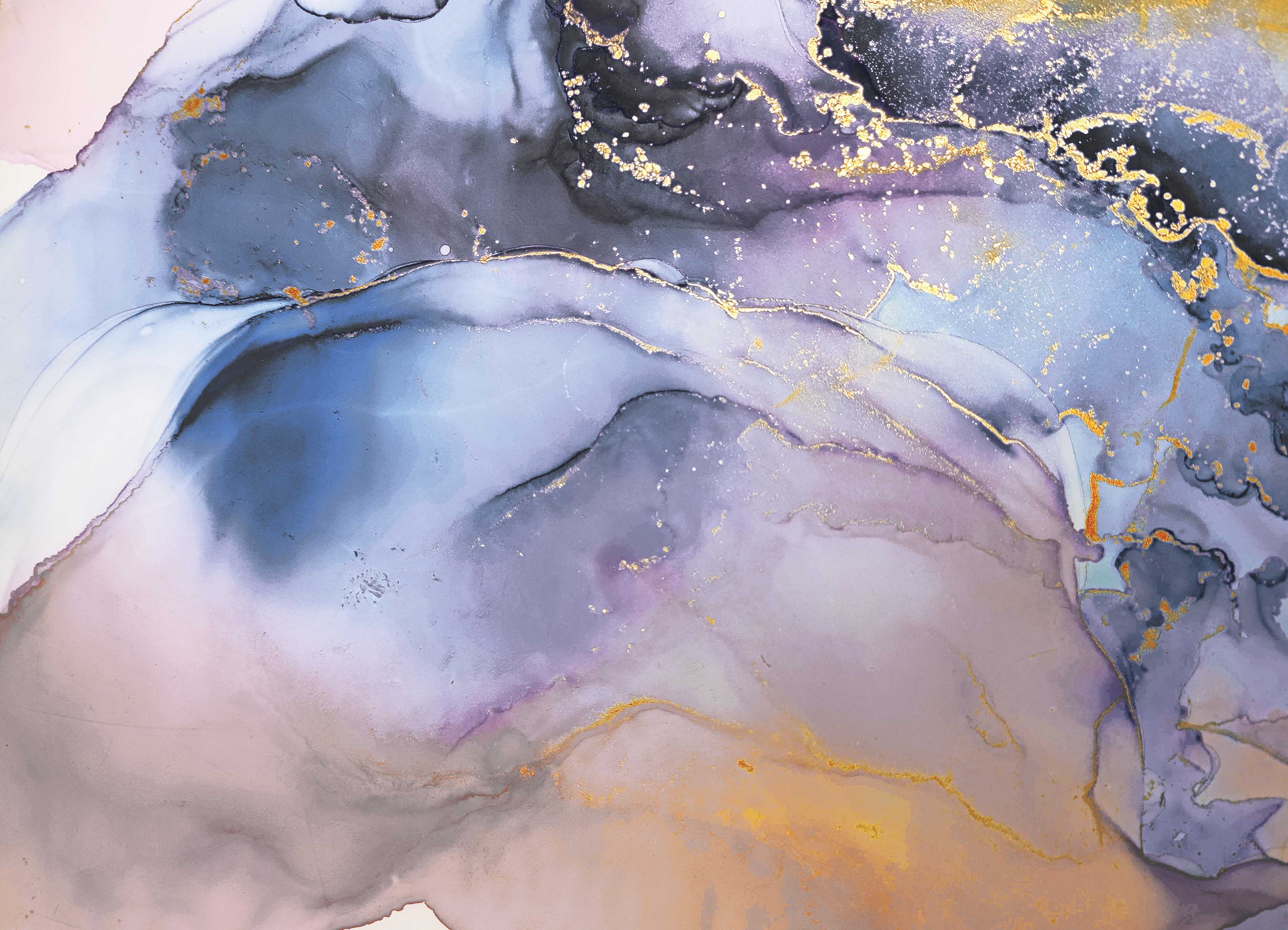 Tapeta Modrozlatá pryskyřice