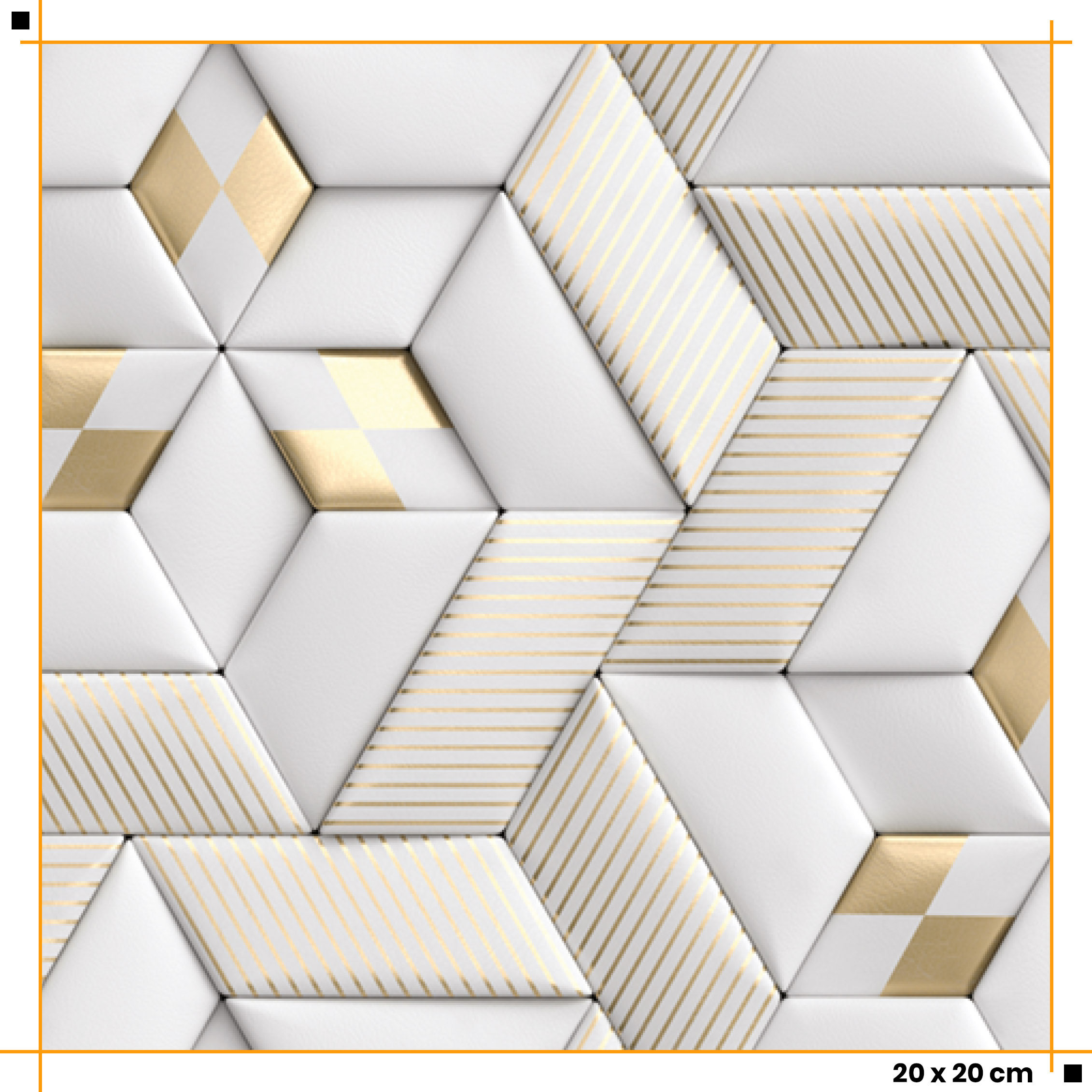 Vliesová tapeta Zlatá skládanka