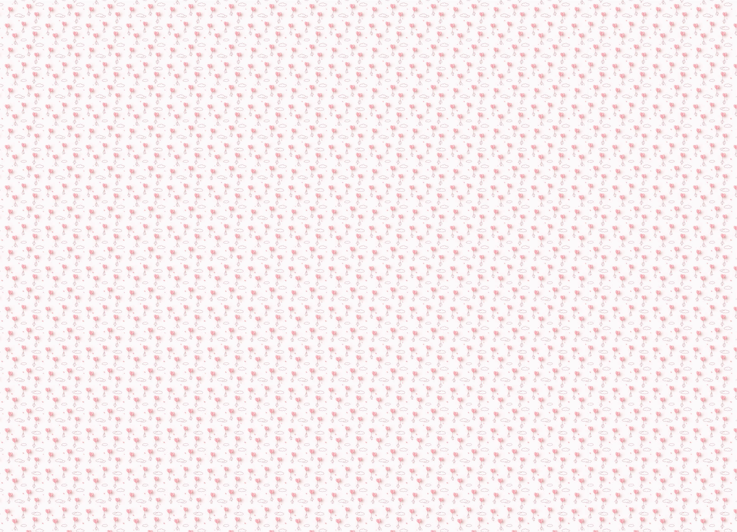 Vliesová tapeta Růžové srdíčka