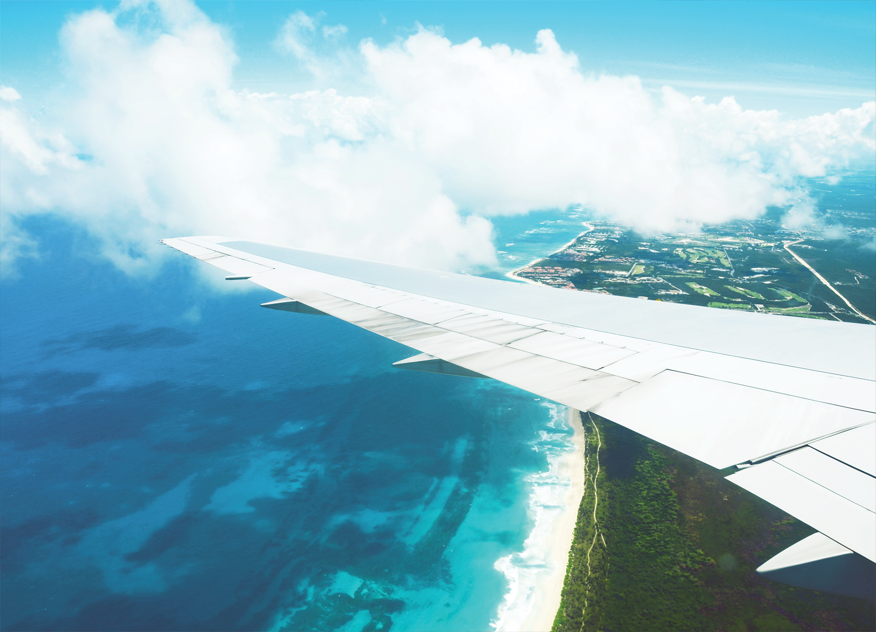 Fototapeta Pobřeží z letadla