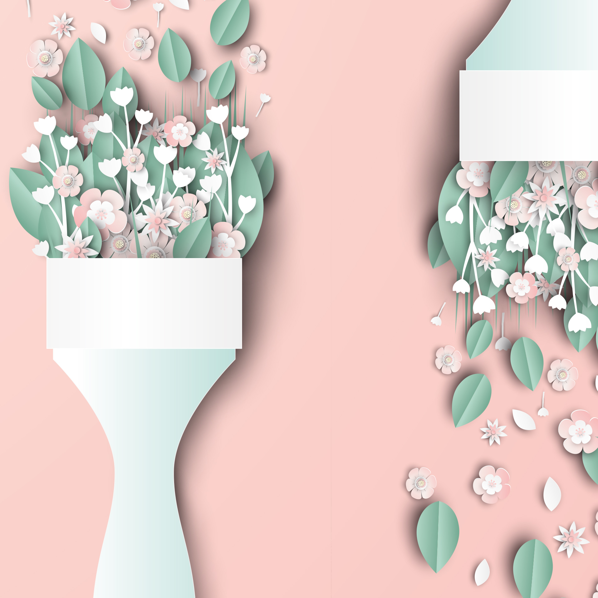 Tapeta v pastelových barvách