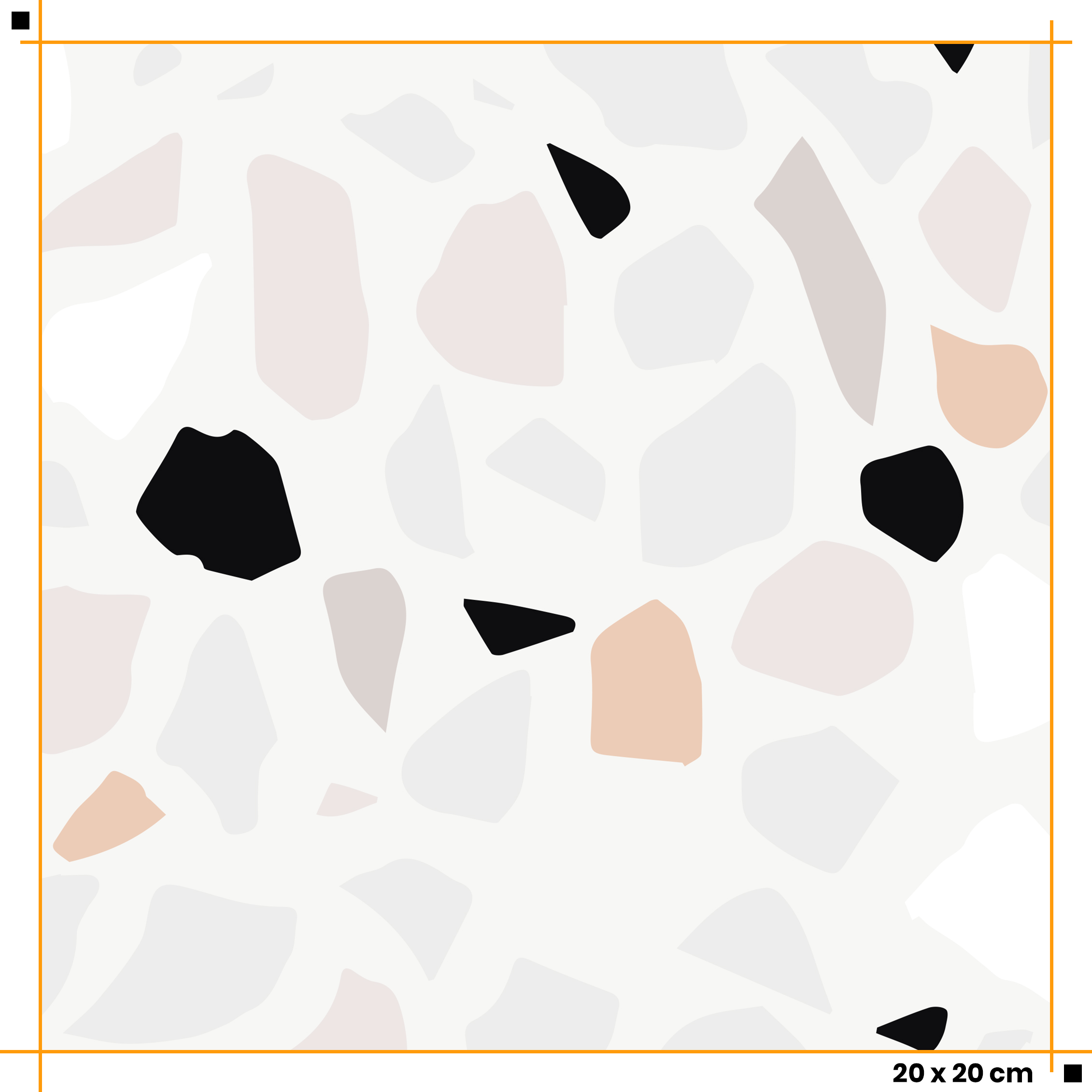 Tapeta imitace Terrazzo