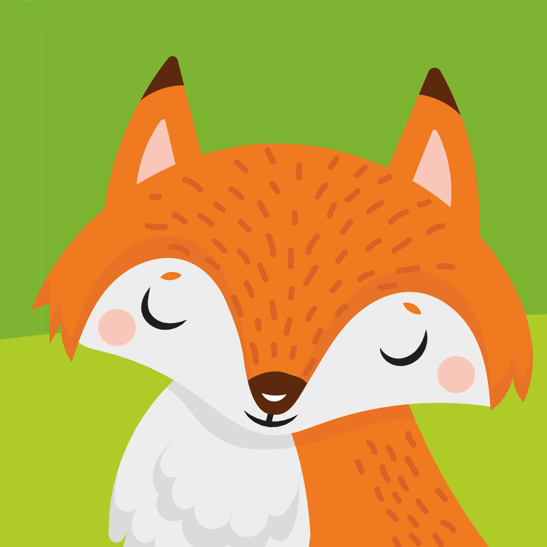 Dětská tapeta Lesní zvířátka